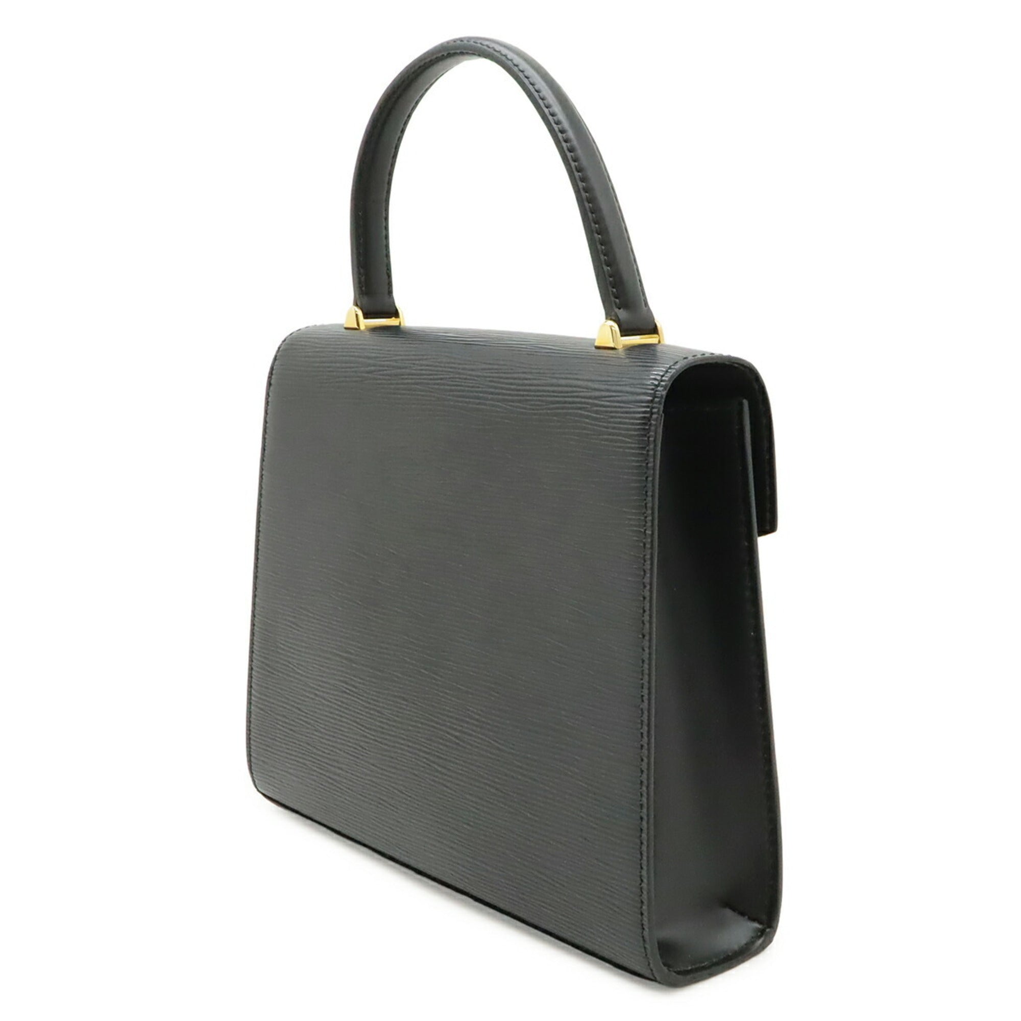 Louis Vuitton Epi Black Noir Epi Leather Handbag (Pre-Owned)