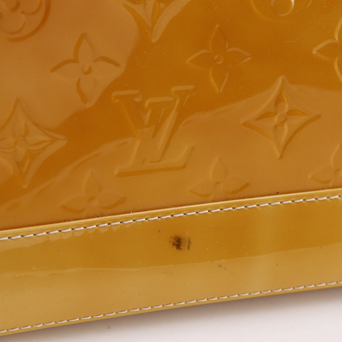 Louis Vuitton Monogram Vernis Yellow Monogram Vernis Handbag (Pre-Owned)