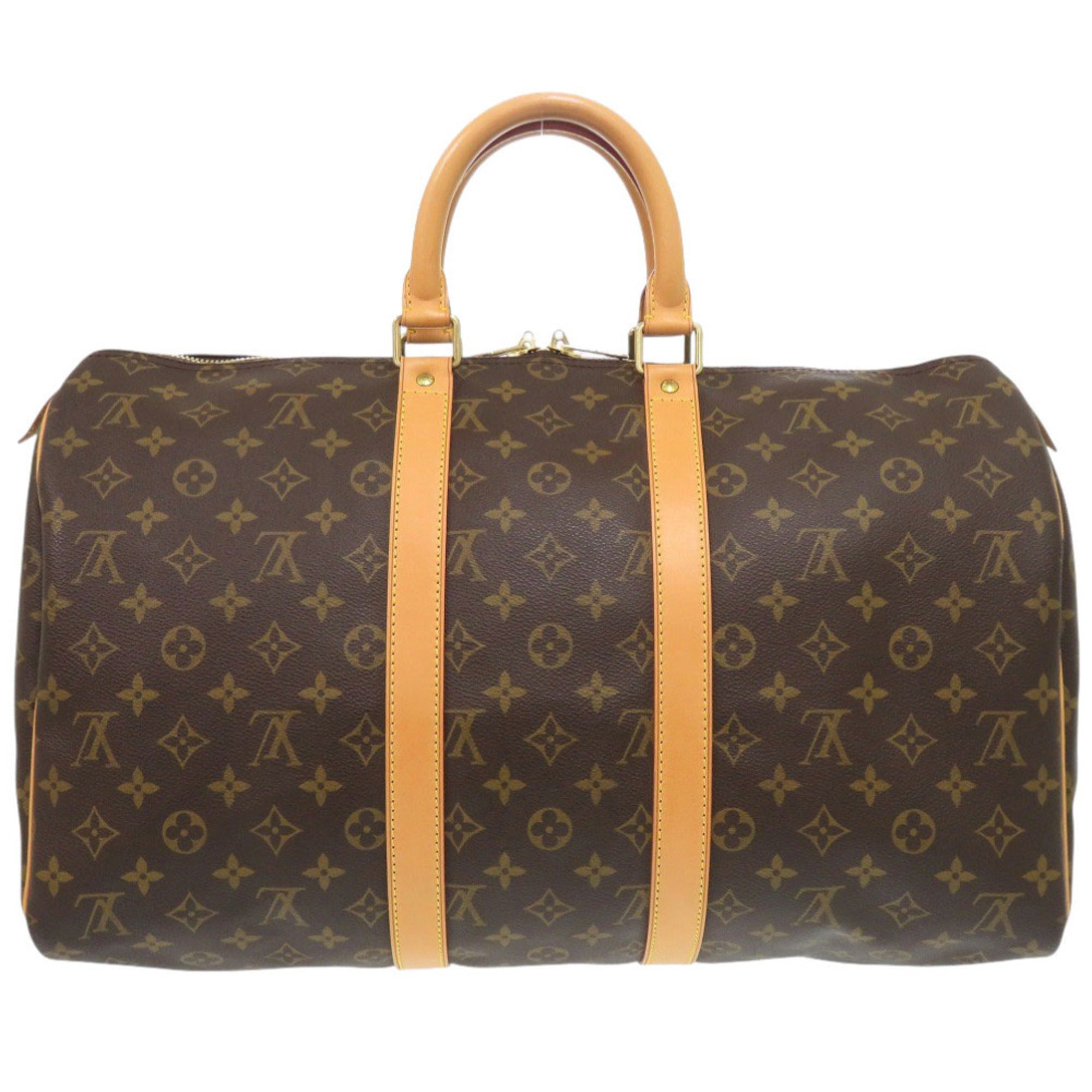 Louis Vuitton Brown Monogram Canvas Boston Bag (Pre-Owned)