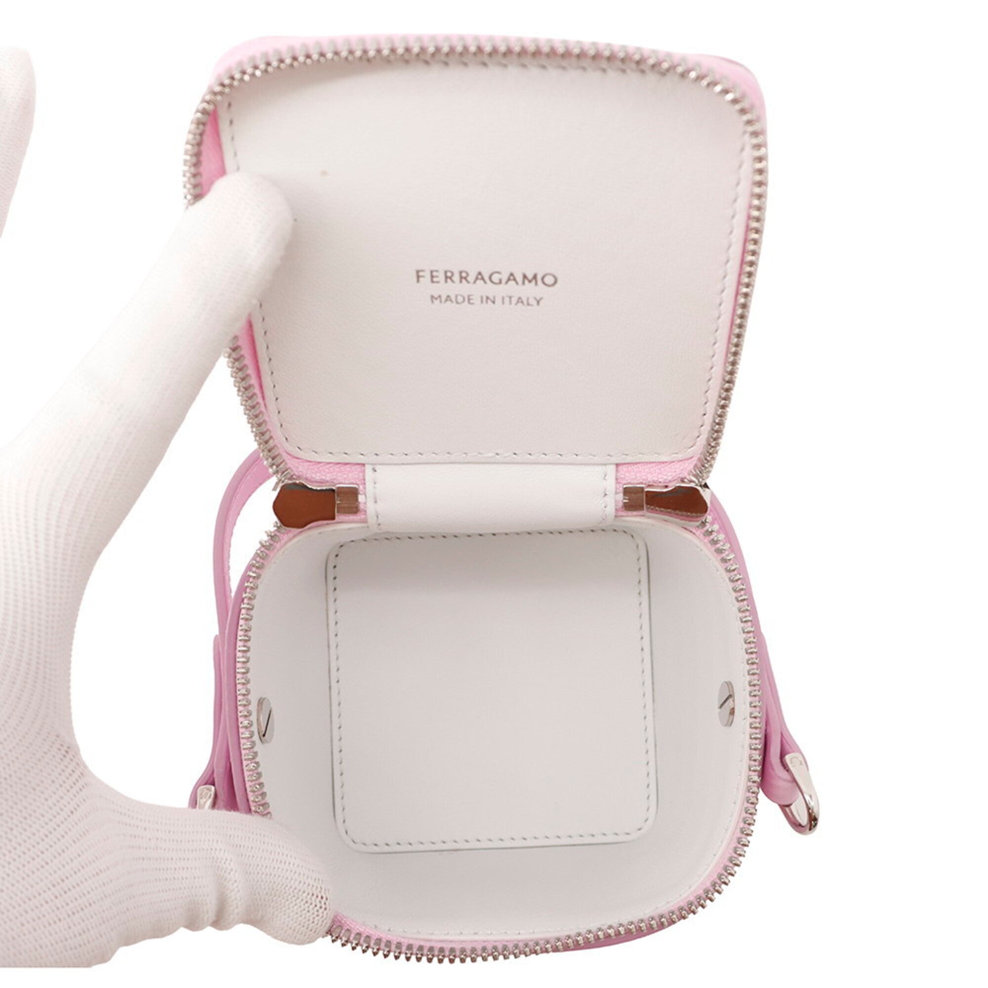 Salvatore Ferragamo Pink Leather Handbag (Pre-Owned)