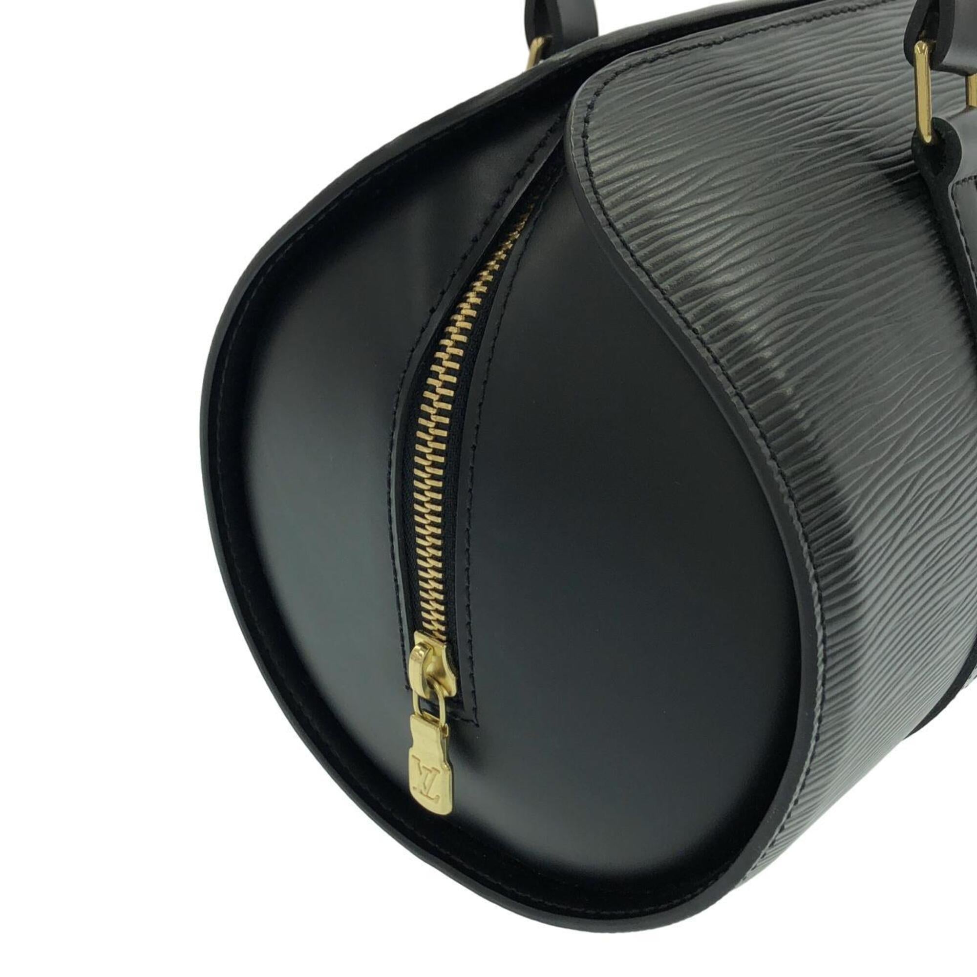 Louis Vuitton Black Leather Handbag (Pre-Owned)