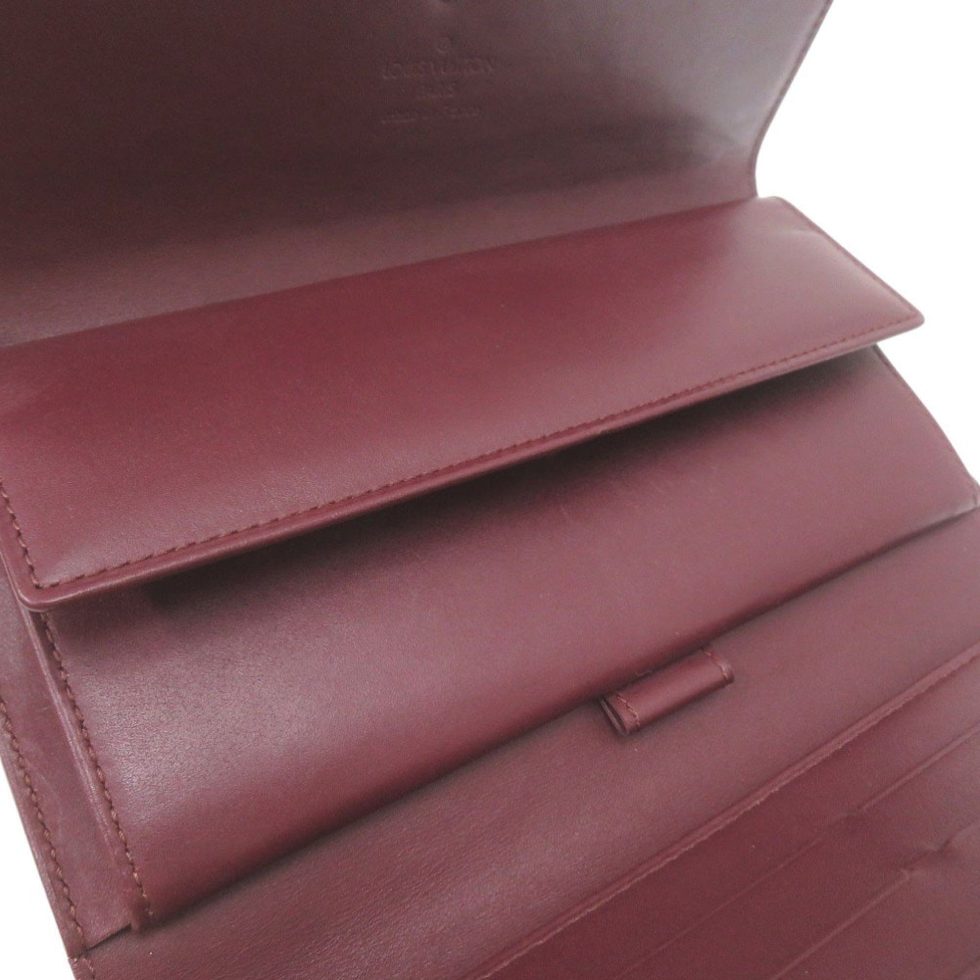 Louis Vuitton Violet Monogram Mat Long Wallet (Tri-Fold) (Pre-Owned)
