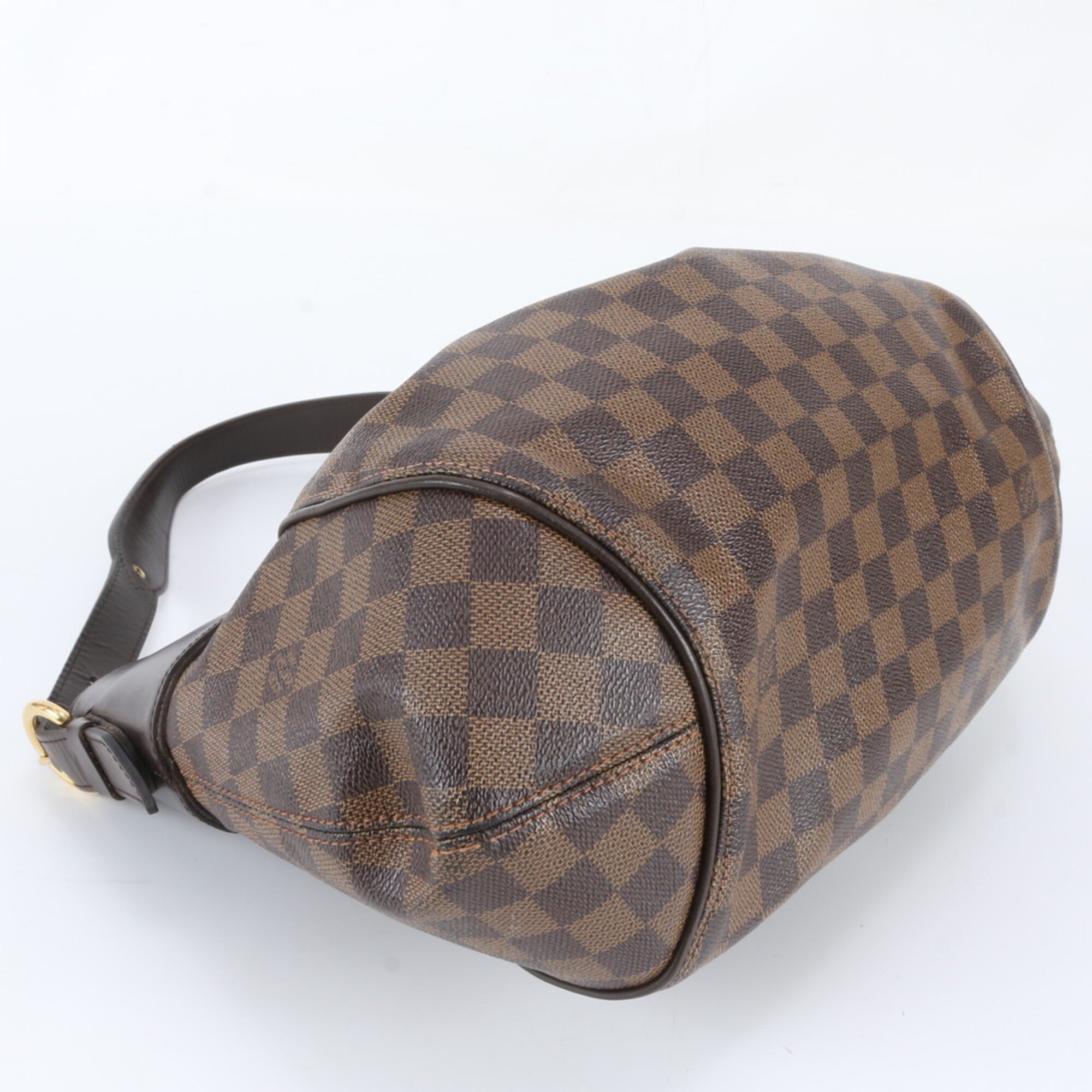 Louis Vuitton Ebene Leather Coated Canvas Handbag Shoulder Bag (Pre-Owned)