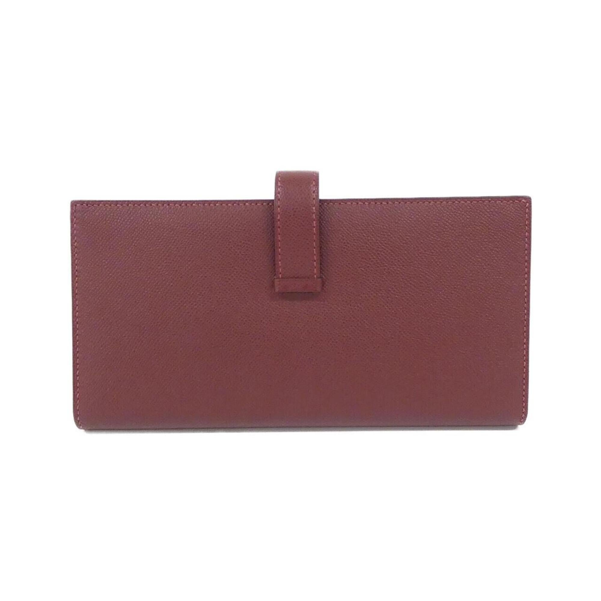 Hermes Rouge H Soufre Long Wallet (Bi-Fold) (Pre-Owned)