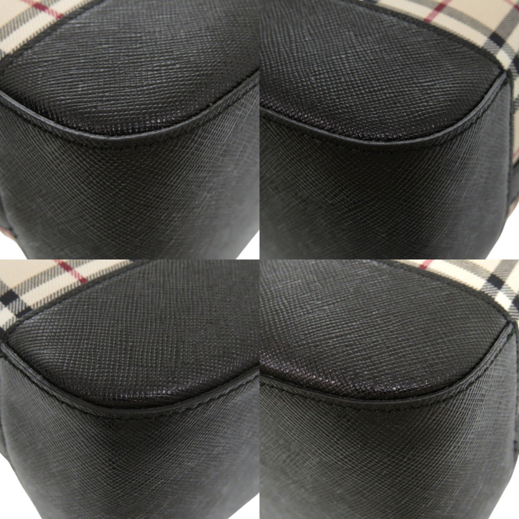 Burberry Beige Nylon Canvas Leather Tote Bag (Pre-Owned)