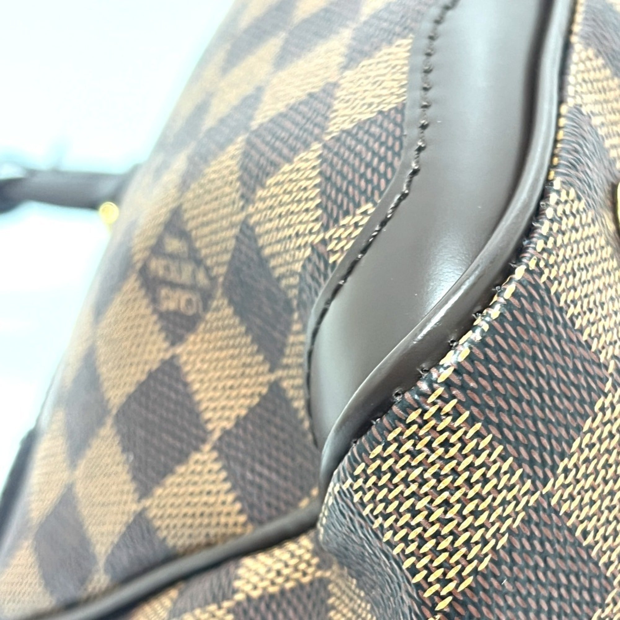 Louis Vuitton Brown Ebene Damier Canvas Shoulder Bag Tote Bag (Pre-Owned)