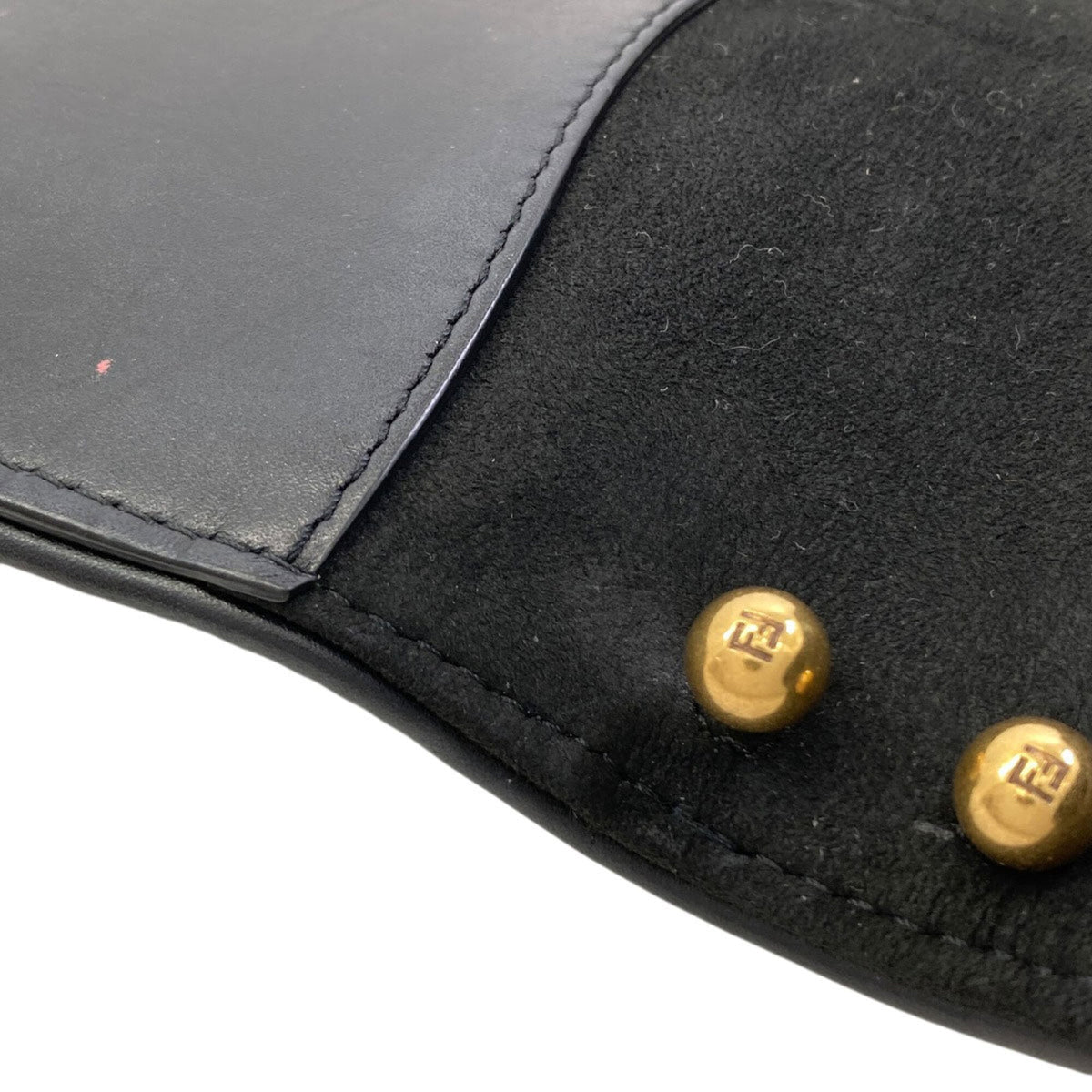 Fendi Black Leather Shoulder Bag (Pre-Owned)