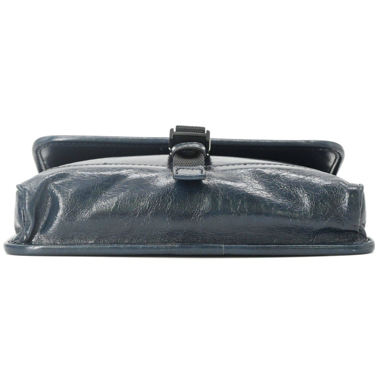 Prada Navy Leather Shoulder Bag Sling Bag (Pre-Owned)