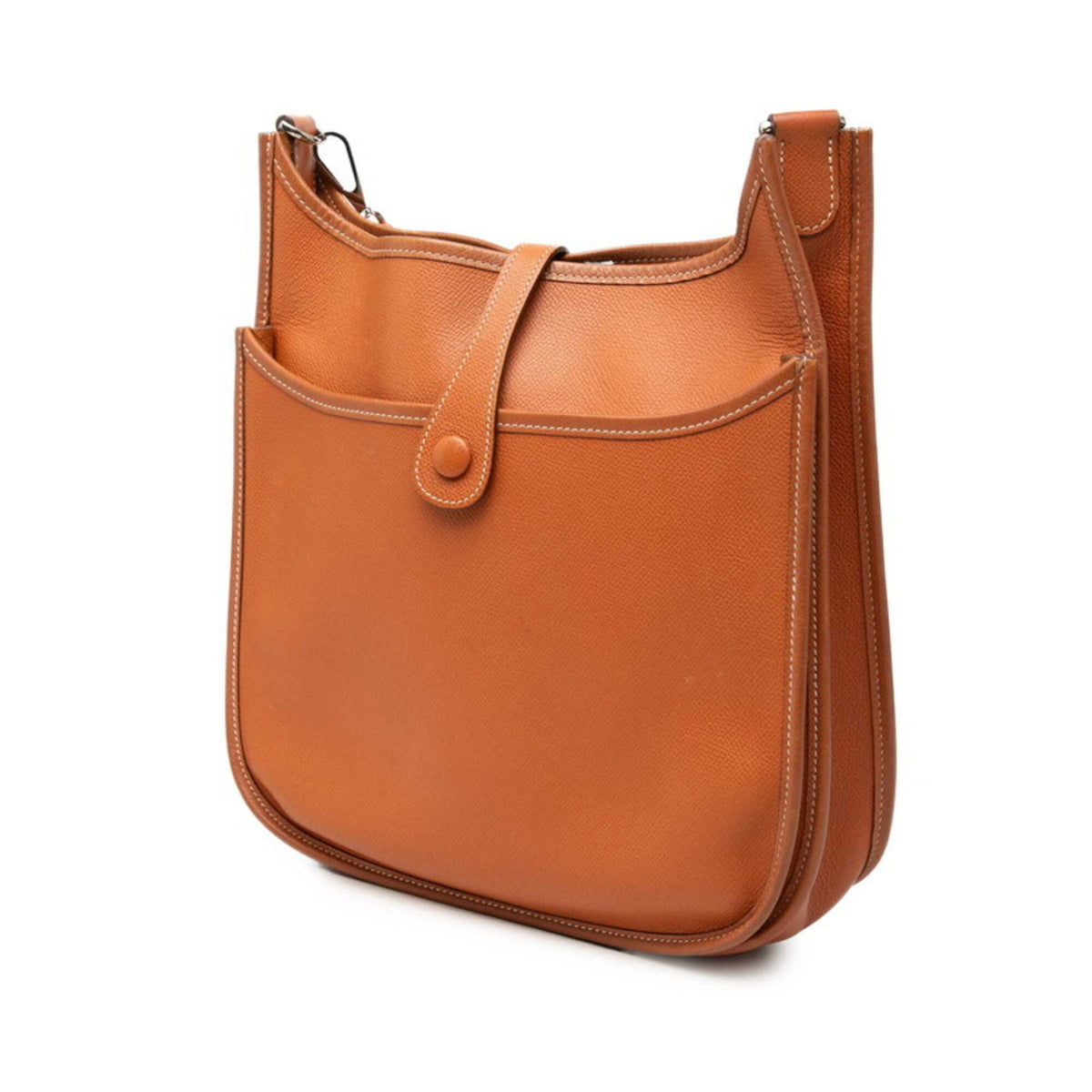 Hermes Brown Taurillon Clemence Leather Shoulder Bag (Pre-Owned)