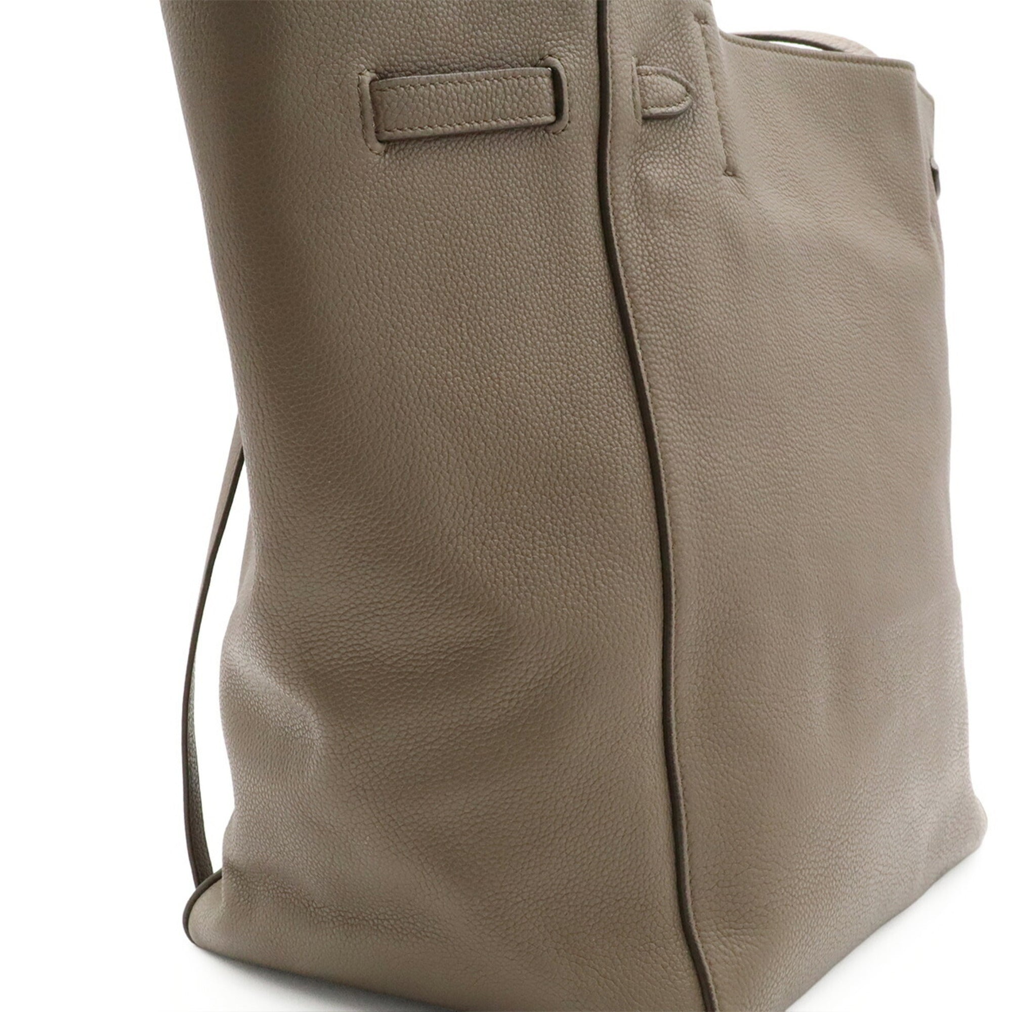 Celine Grayish Leather Shoulder Bag Tote Bag (Pre-Owned)