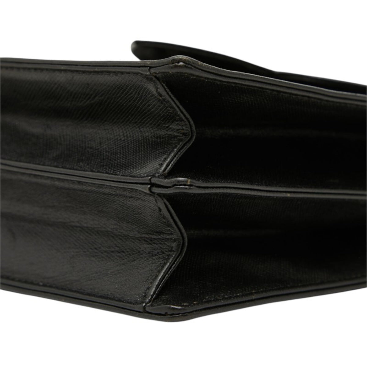 Saint Laurent Black Leather Shoulder Bag (Pre-Owned)
