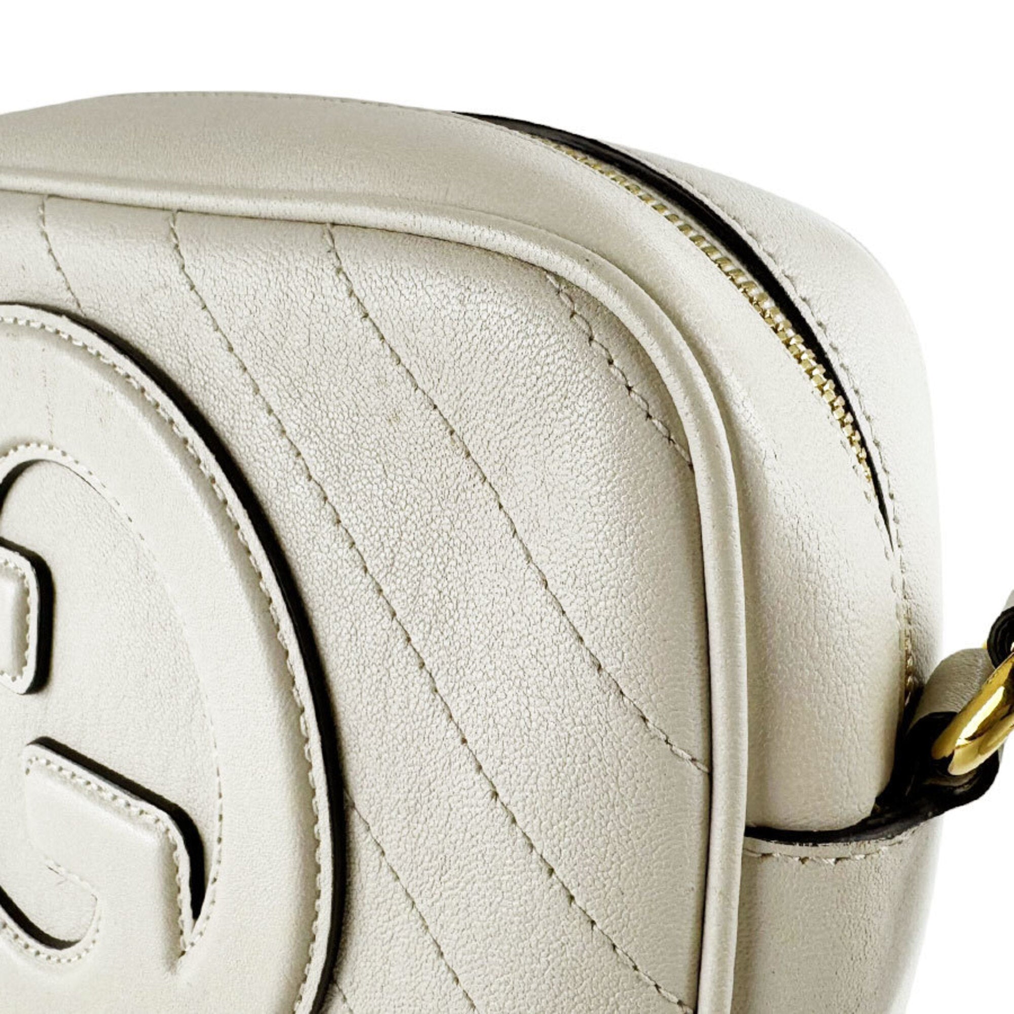 Gucci Ivory Leather Shoulder Bag (Pre-Owned)