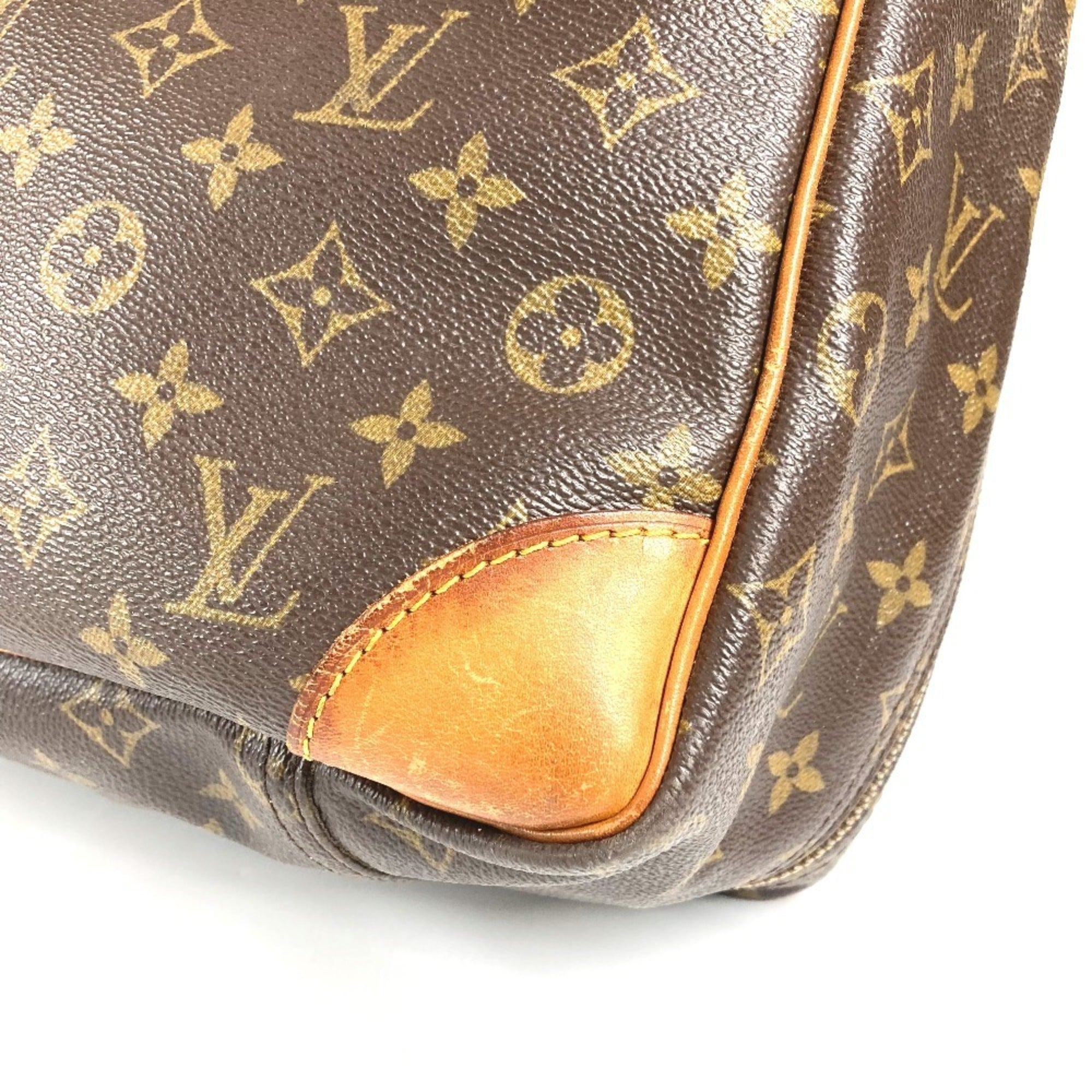 Louis Vuitton Brown Galle Monogram Monogram Boston Bag Shoulder Bag (Pre-Owned)