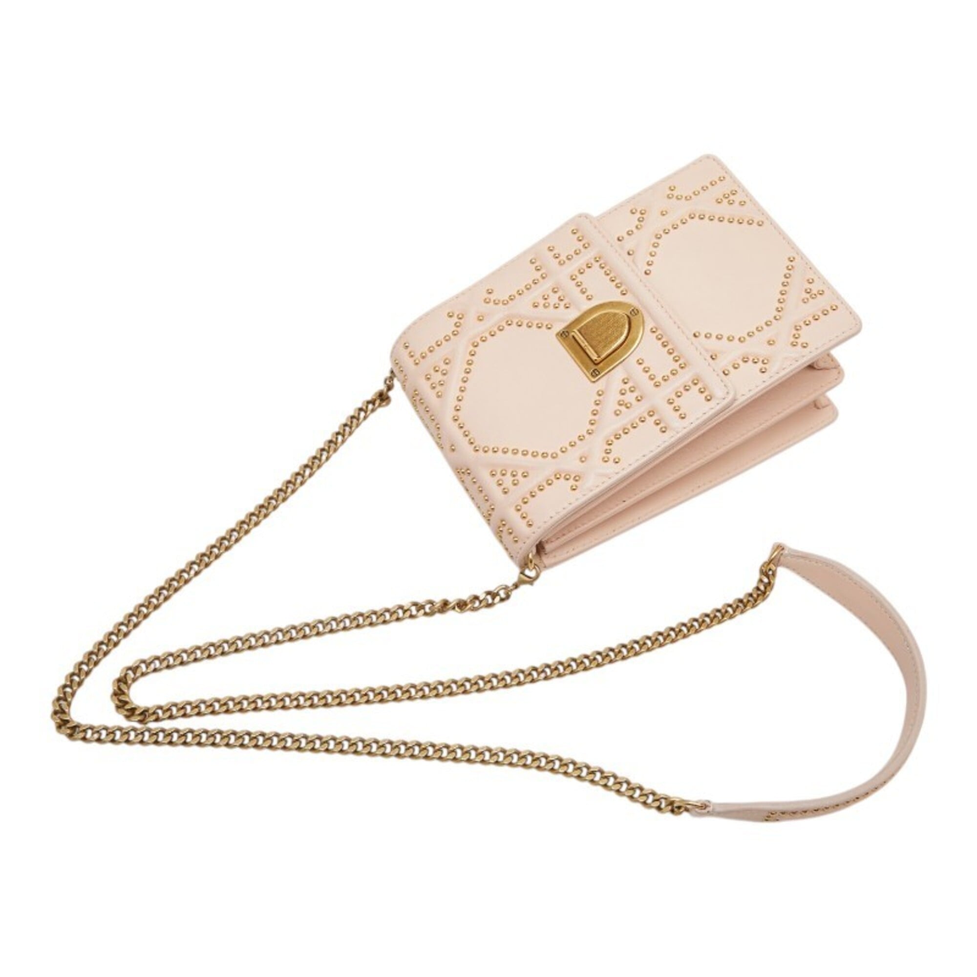 Christian Dior Pink Leather Shoulder Bag (Pre-Owned)