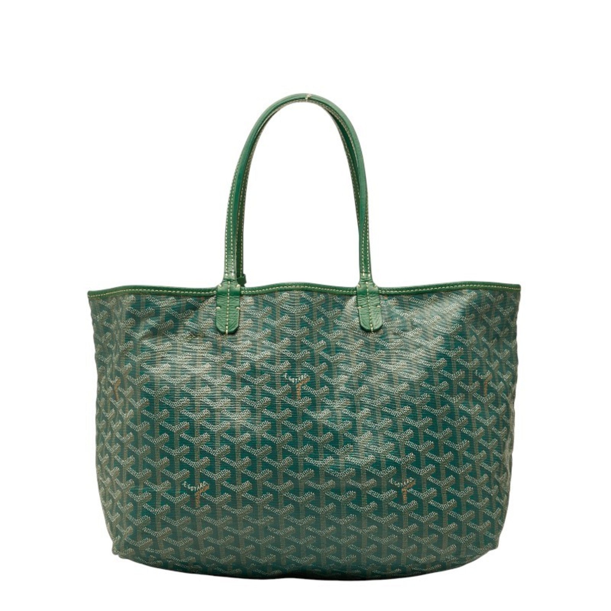 Goyard Green Pvc Leather Handbag Pouch Tote Bag (Pre-Owned)