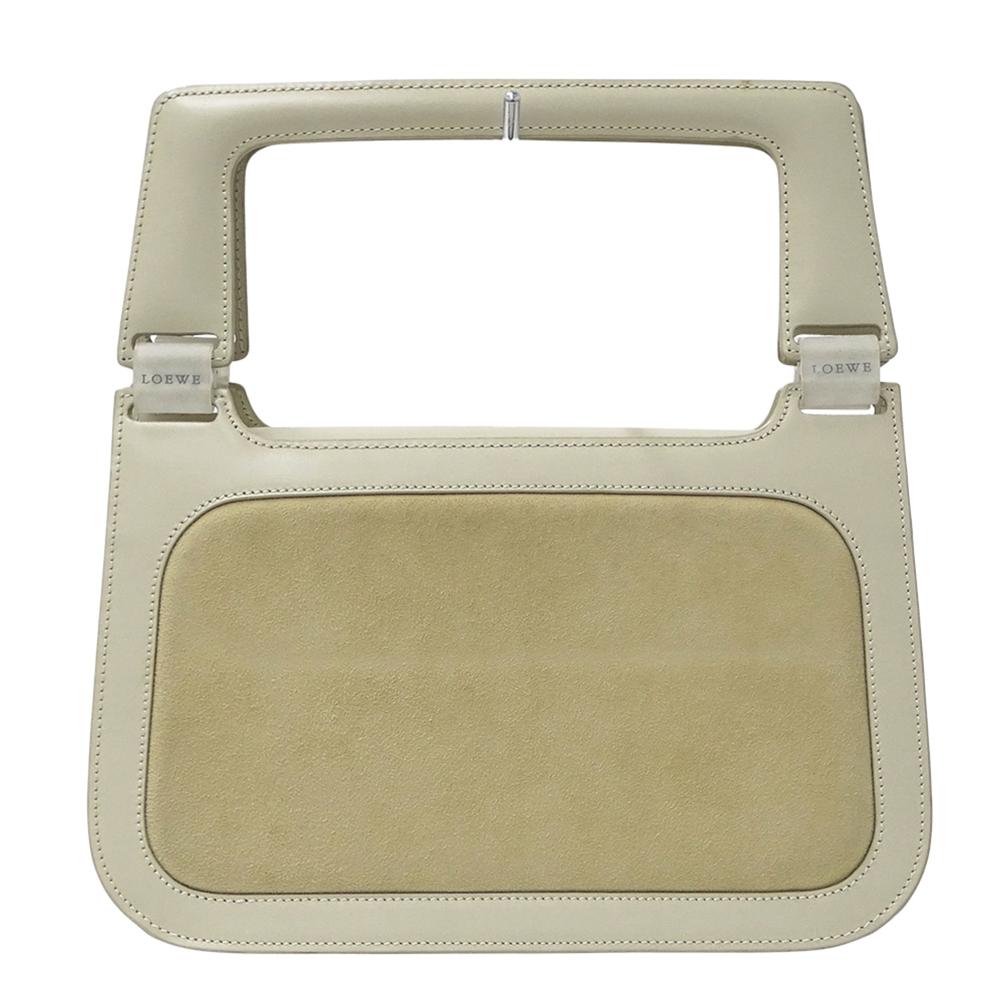 Loewe Beige Suede Leather Handbag (Pre-Owned)