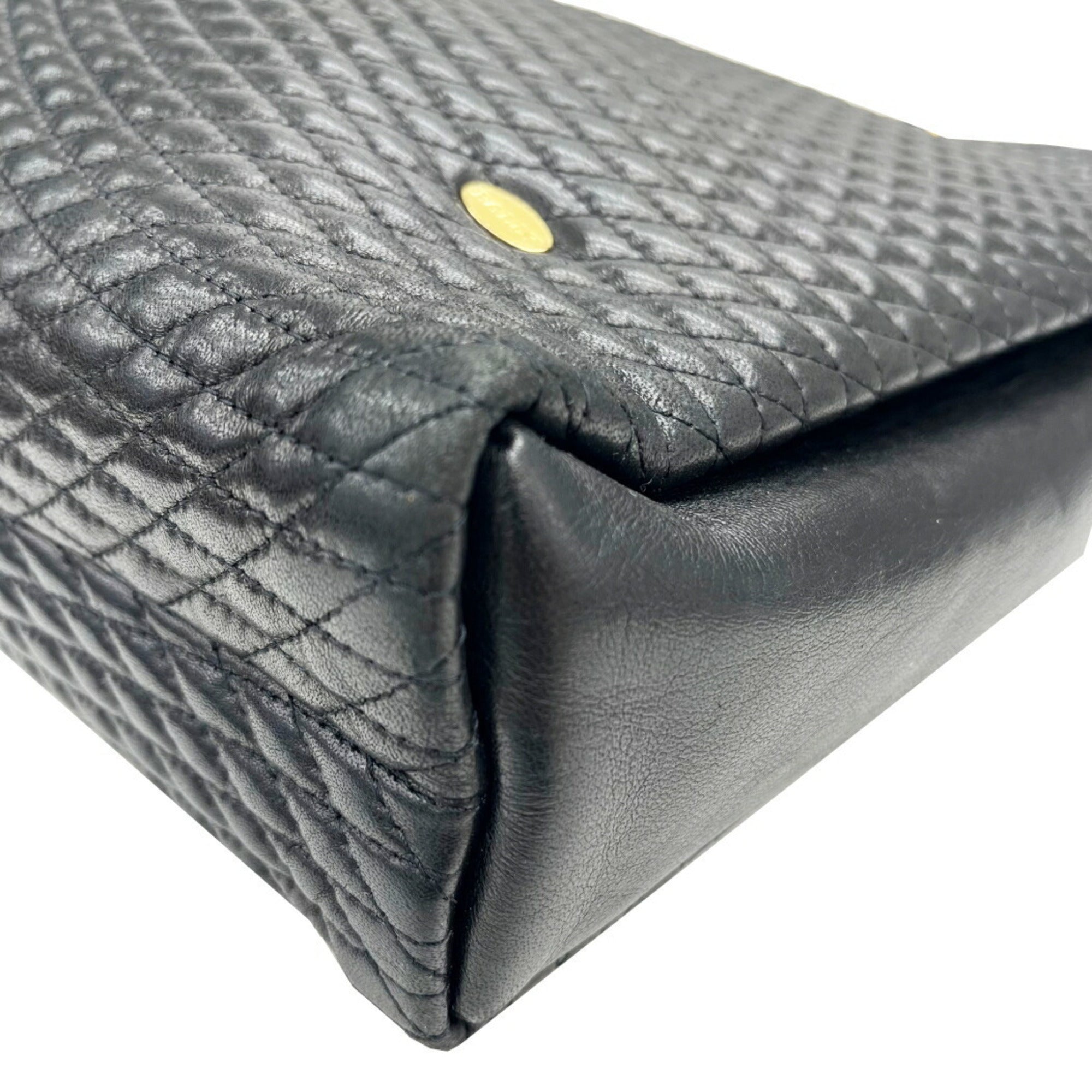 Bally Black Quilting Tote Bag (Pre-Owned)