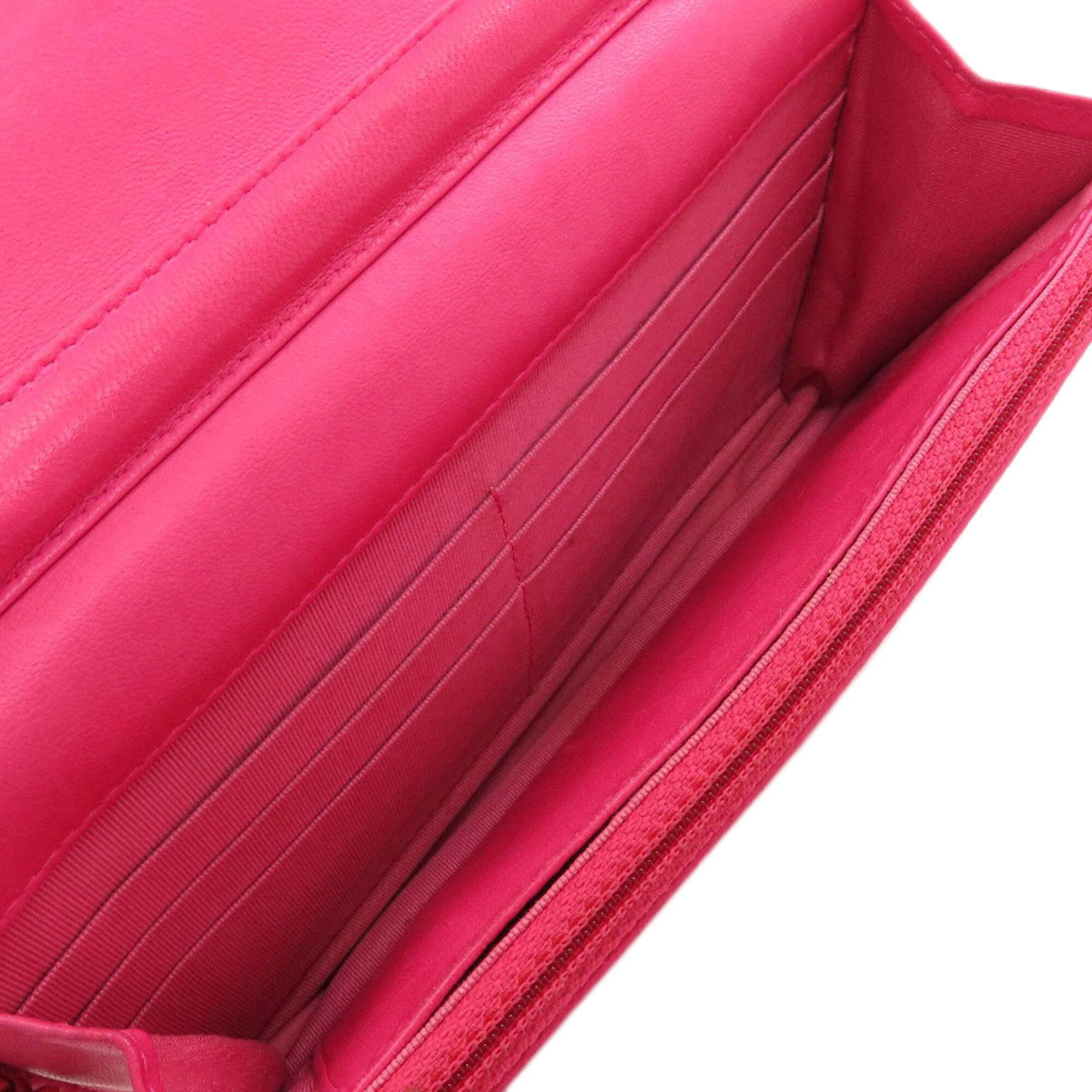 Chanel Pink Leather Shoulder Bag (Pre-Owned)