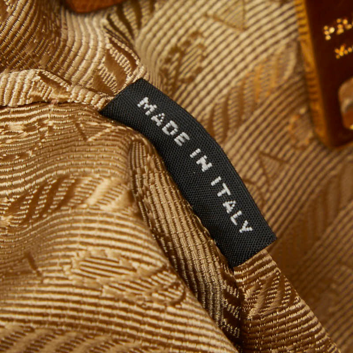 Prada Brown Yellow Leather Handbag Tote Bag (Pre-Owned)