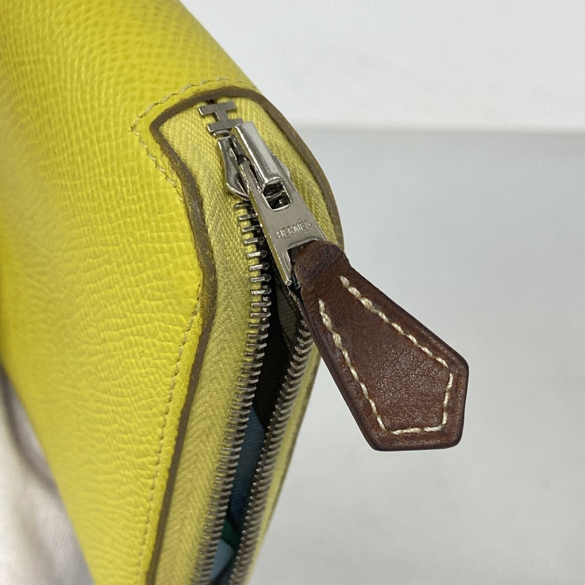 Hermes Lime Epsom Leather Long Wallet (Bi-Fold) (Pre-Owned)