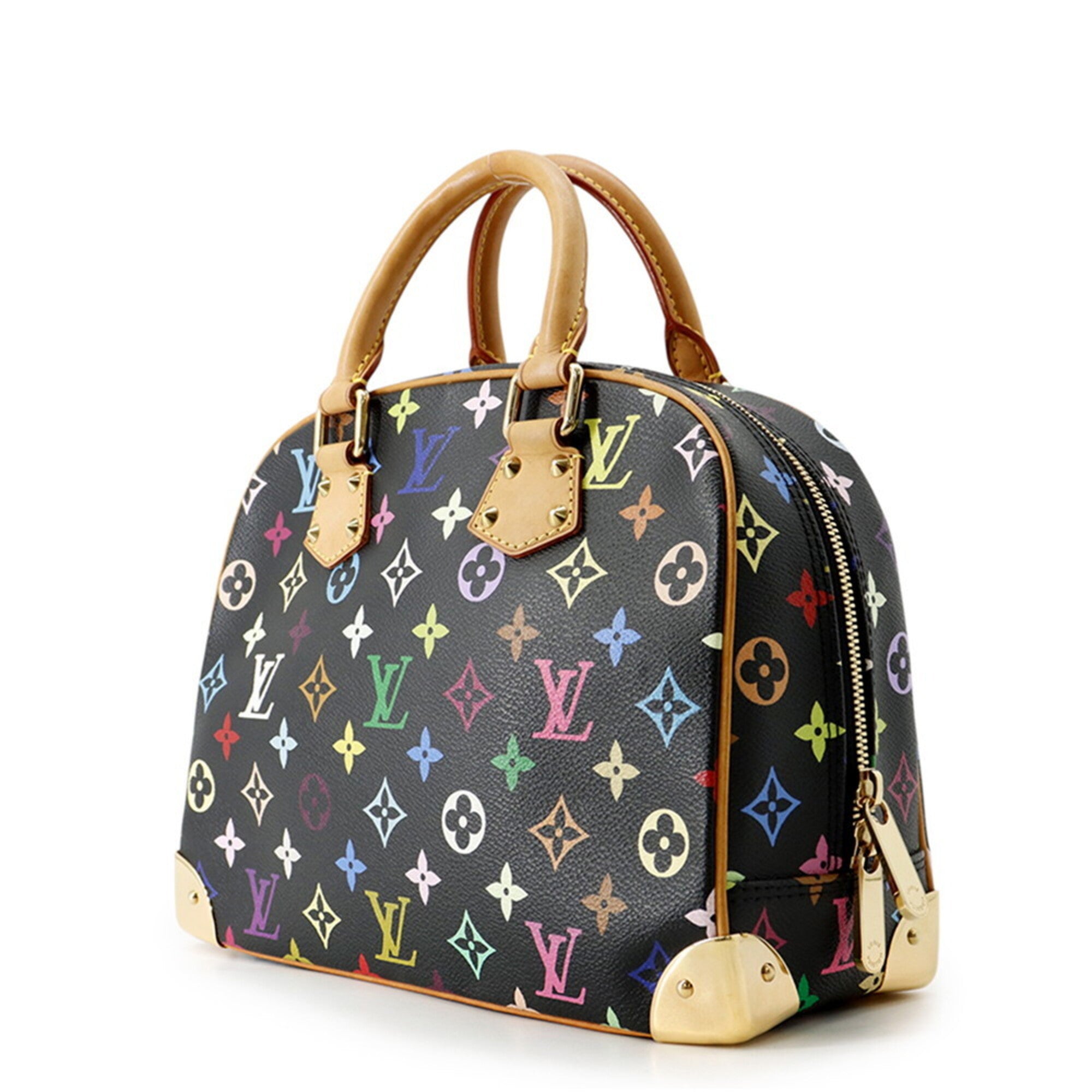 Louis Vuitton Beige Noir Monogram Multicolore Handbag (Pre-Owned)