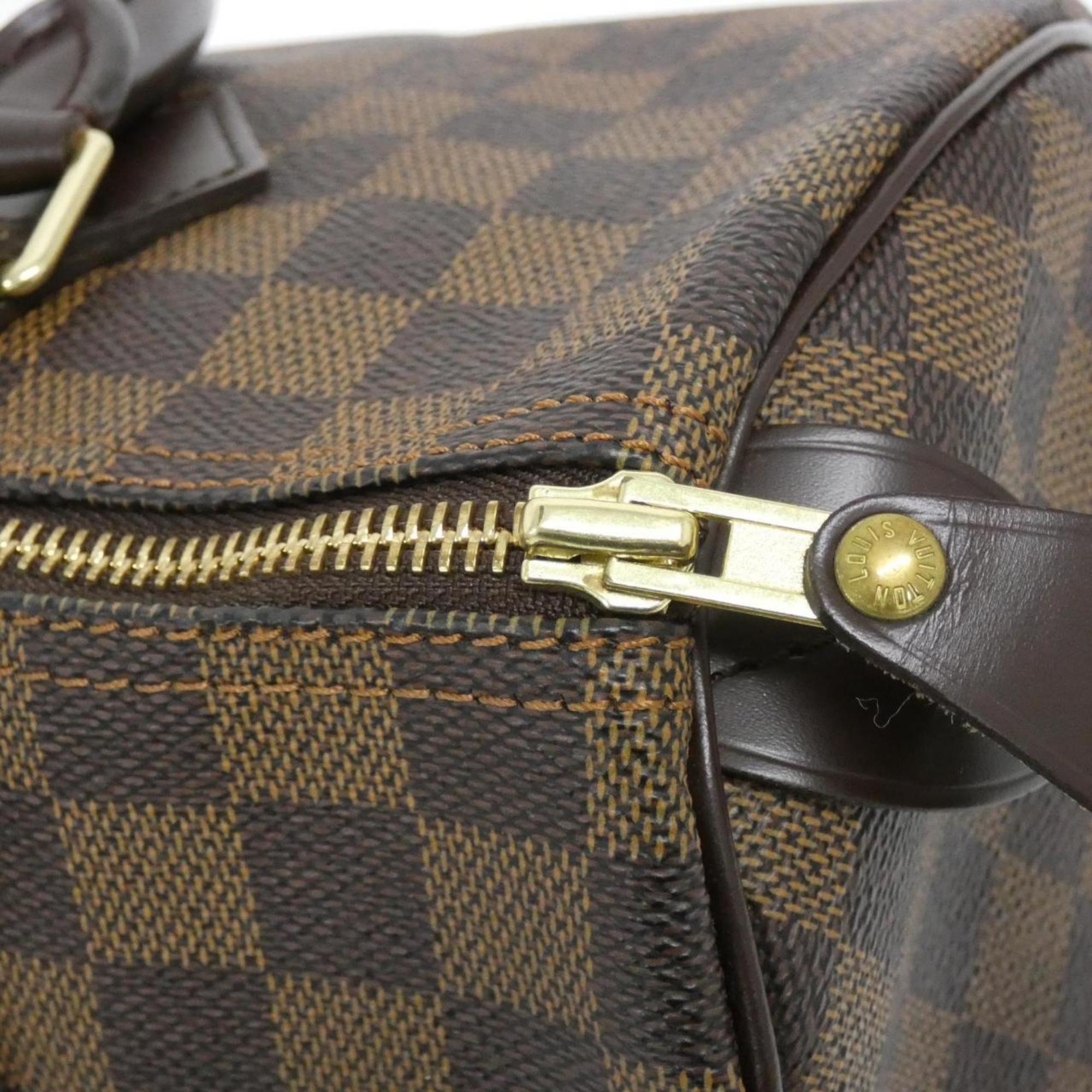 Louis Vuitton Ebene Coated Canvas Boston Bag (Pre-Owned)