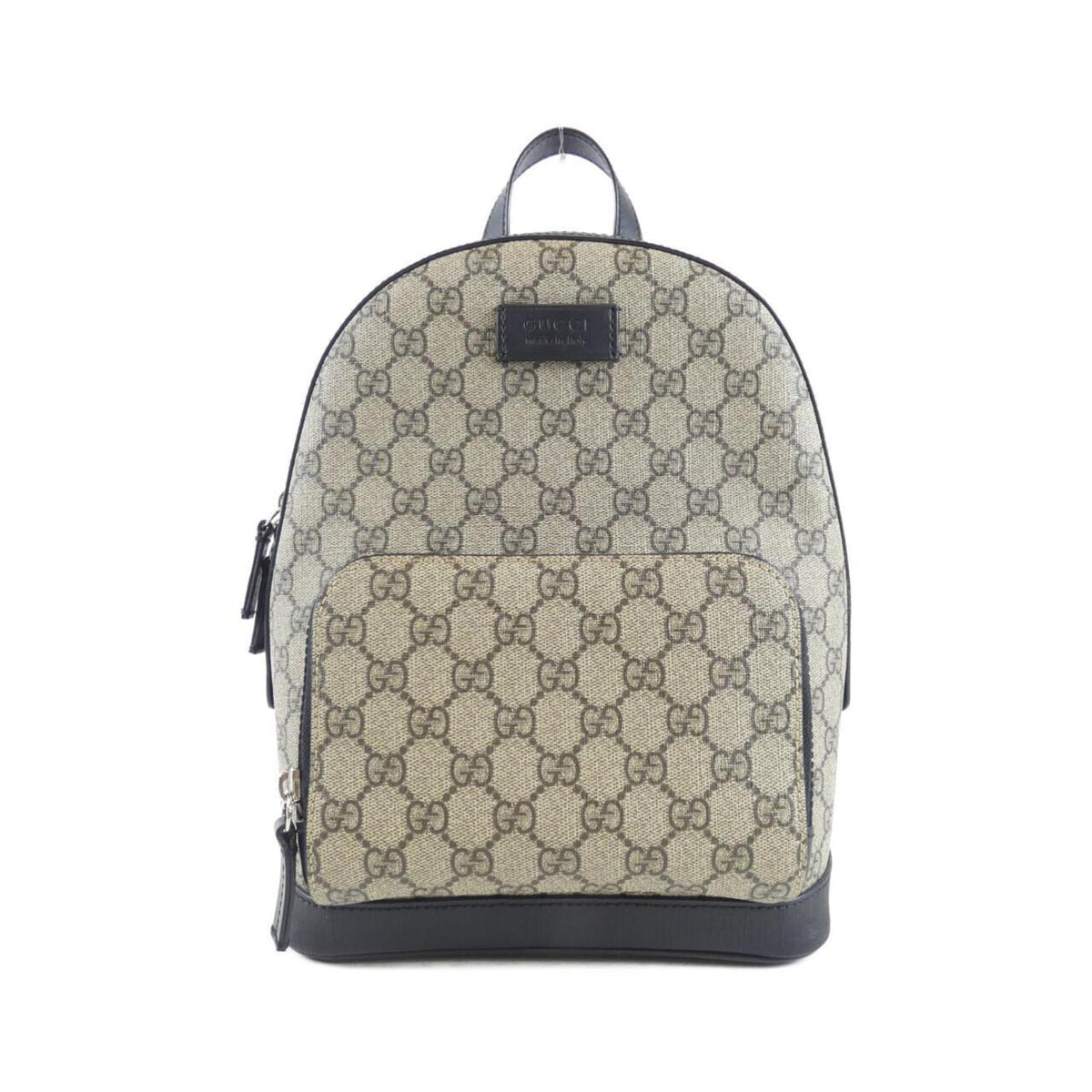 Gucci Beige Black Gg Supreme Backpack (Pre-Owned)