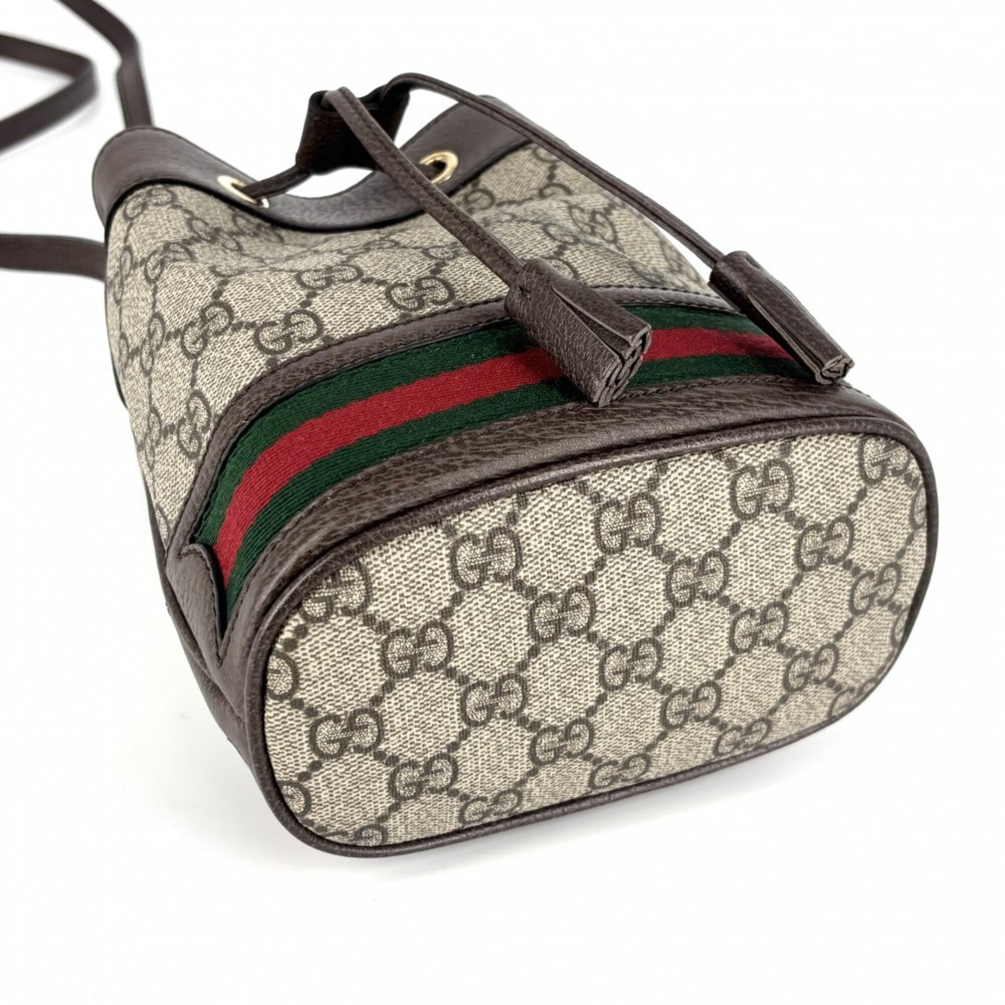 Gucci Beige Gg Supreme Canvas Shoulder Bag (Pre-Owned)