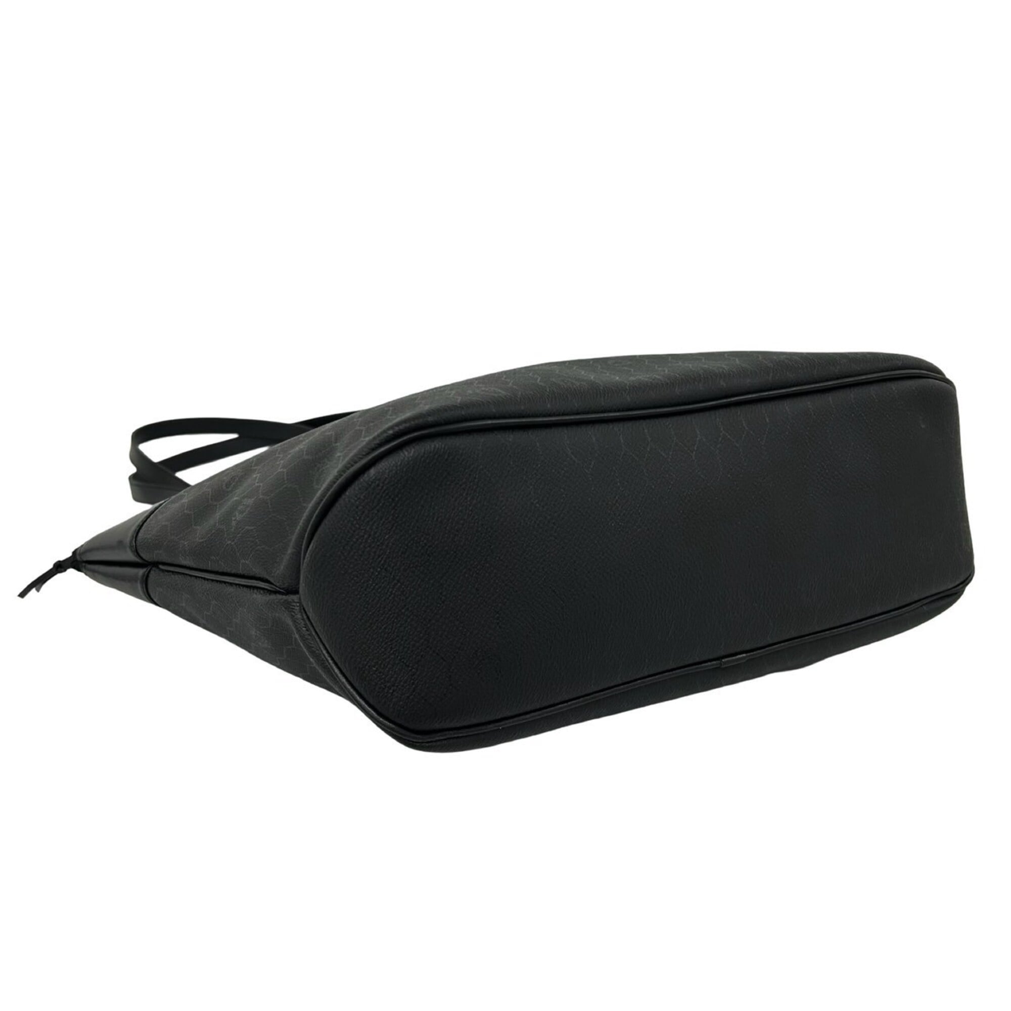 Christian Dior Black Leather Pvc Shoulder Bag Tote Bag (Pre-Owned)