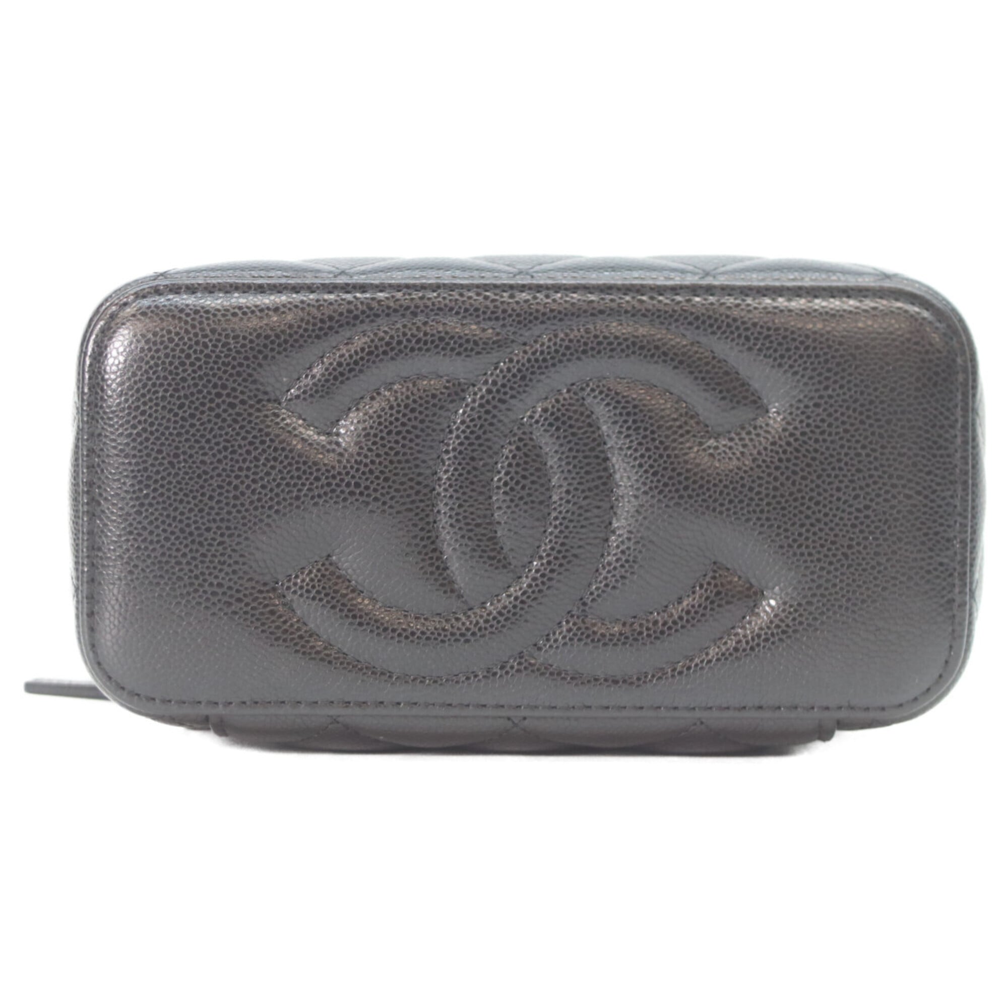 Chanel Black Grained Calfskin Shoulder Bag (Pre-Owned)