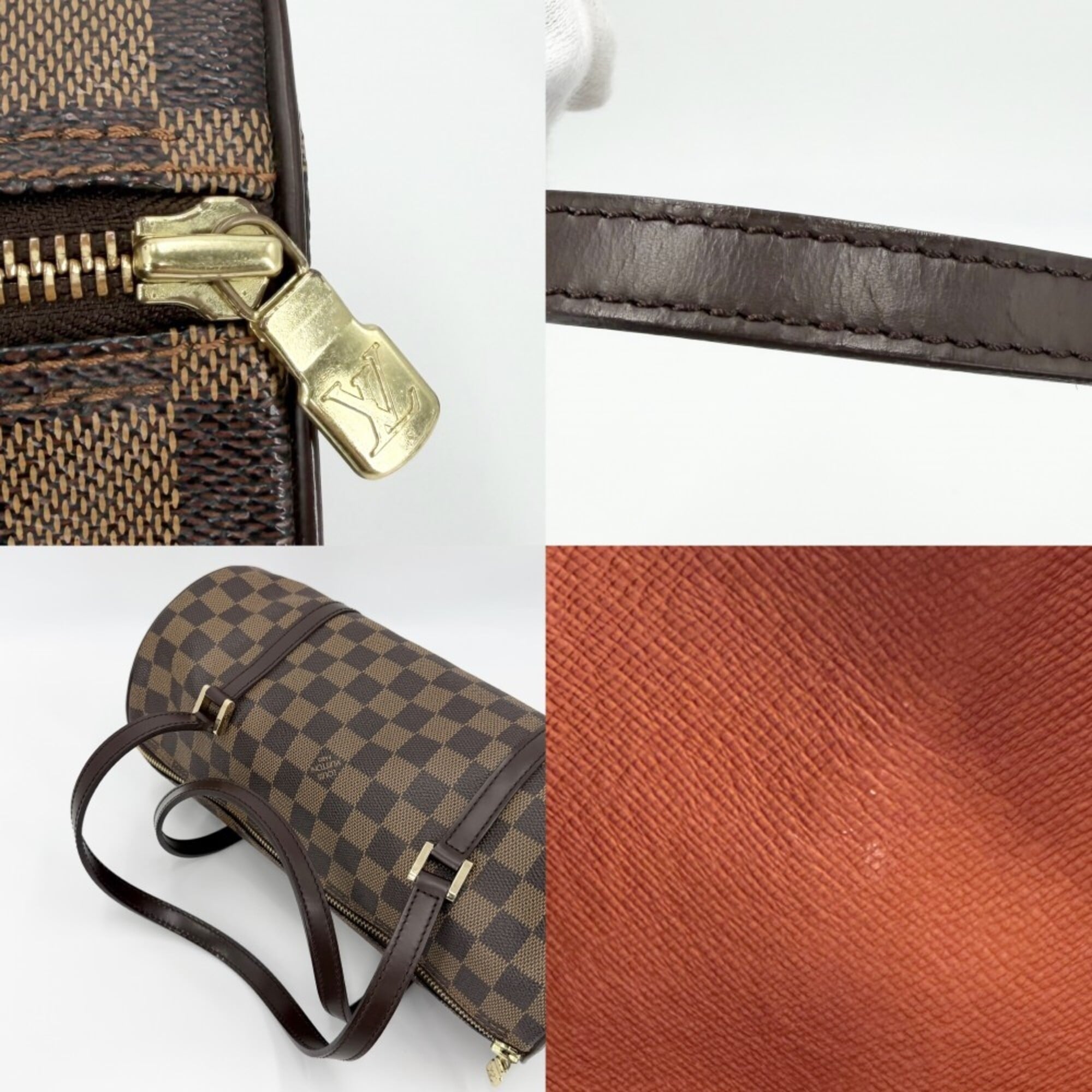 Louis Vuitton Brown Damier Canvas Handbag (Pre-Owned)