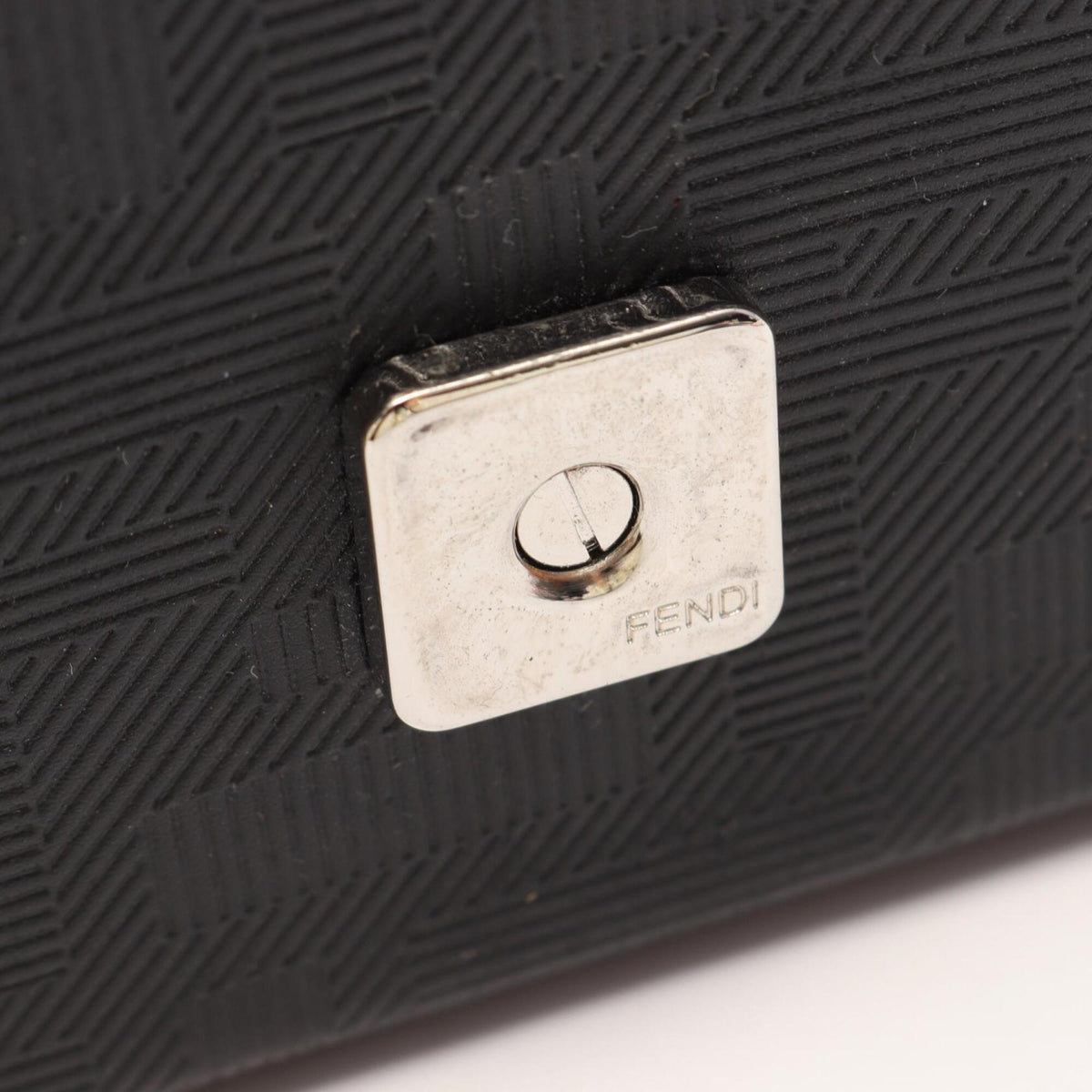 Fendi Black Leather Handbag Shoulder Bag (Pre-Owned)
