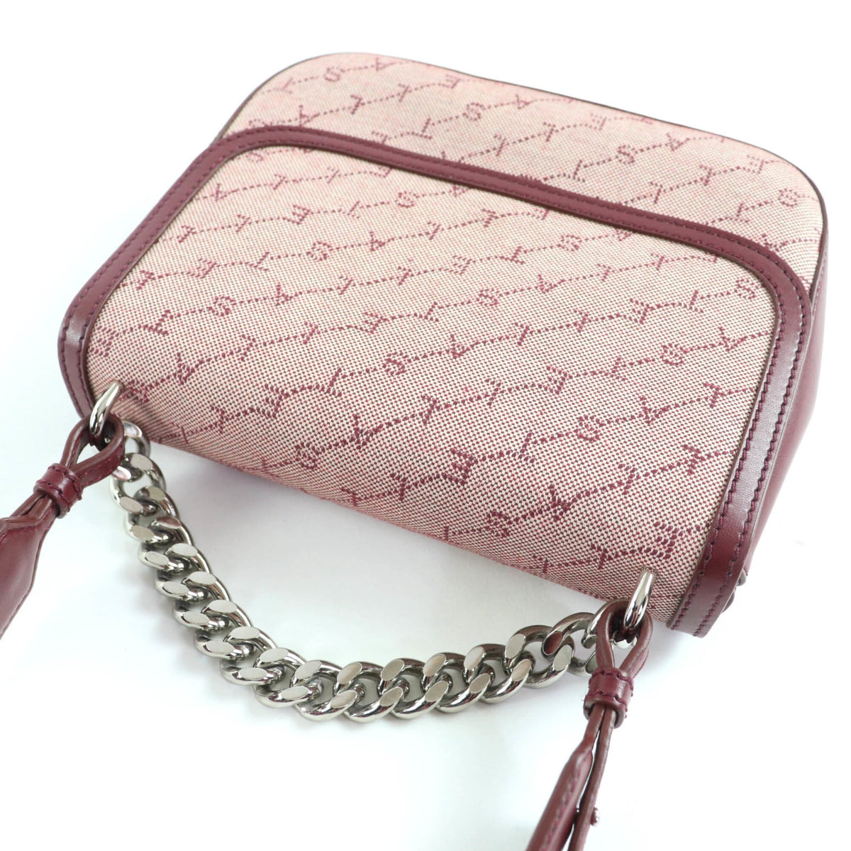 Stella Mccartney Bordeaux Canvas Leather Shoulder Bag (Pre-Owned)