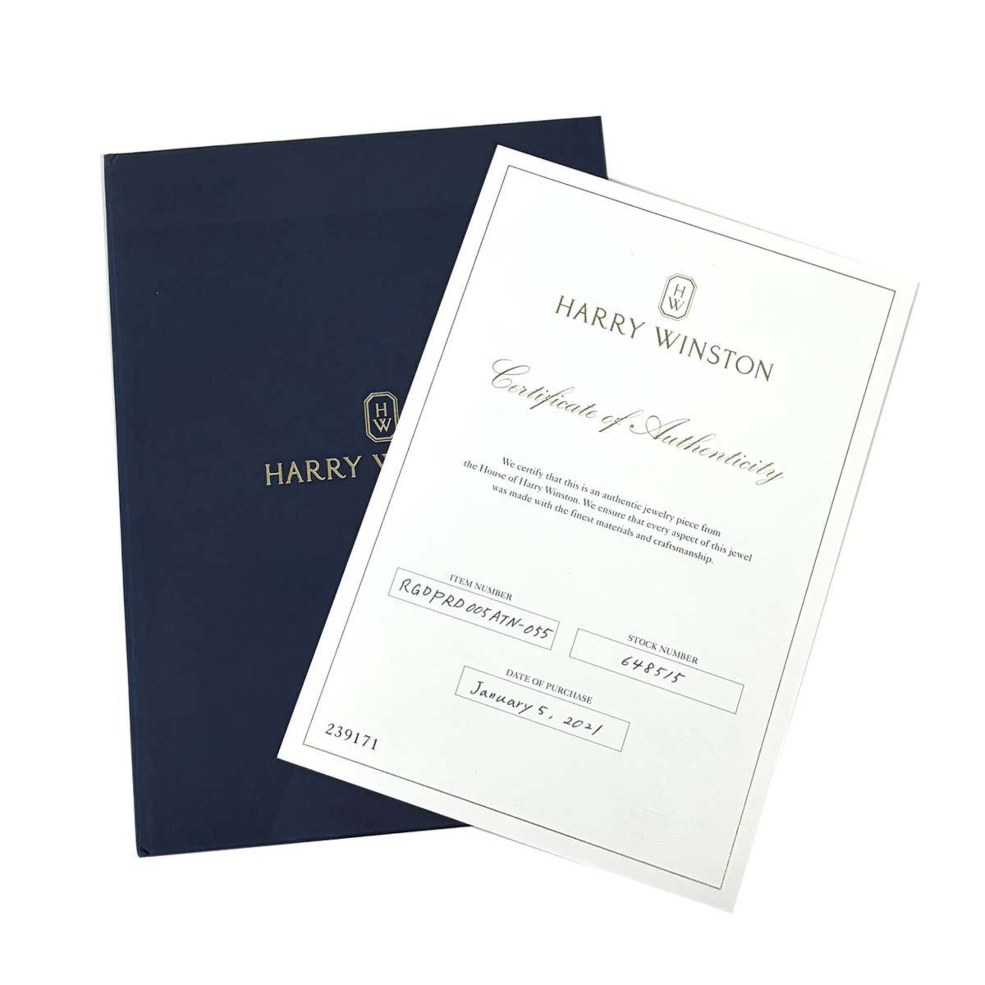 Harry Winston Platinum 950 Band Ring (Pre-Owned)
