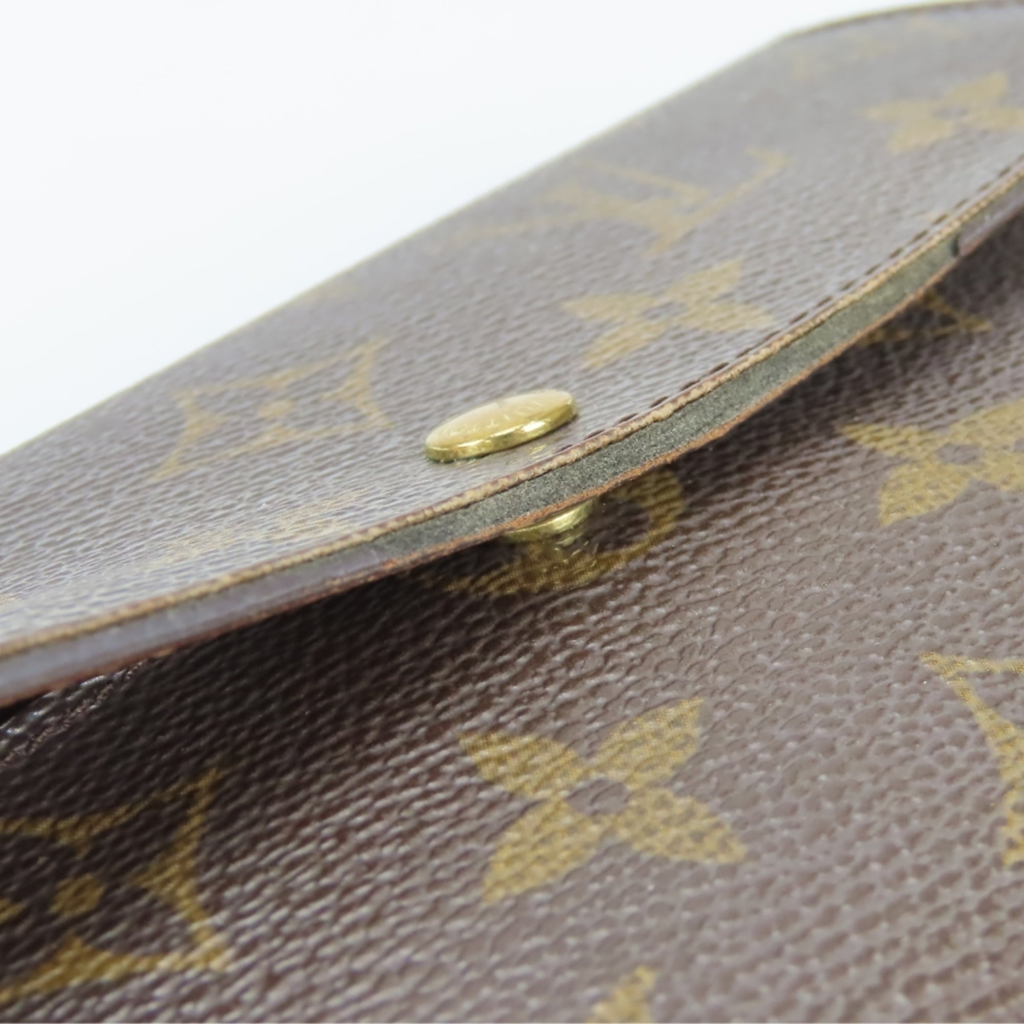 Louis Vuitton Monogram Brown Monogram Long Wallet (Bi-Fold) (Pre-Owned)