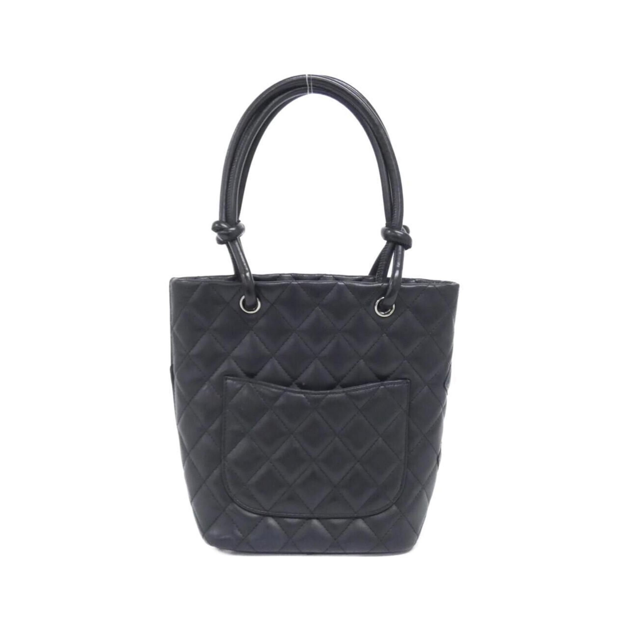 Chanel Black Leather Handbag (Pre-Owned)
