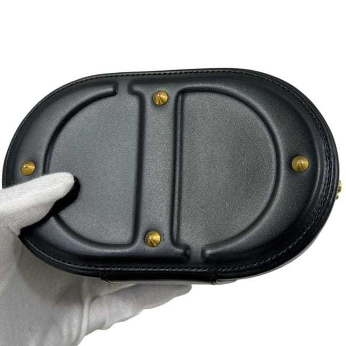 Christian Dior Black Leather Shoulder Bag (Pre-Owned)