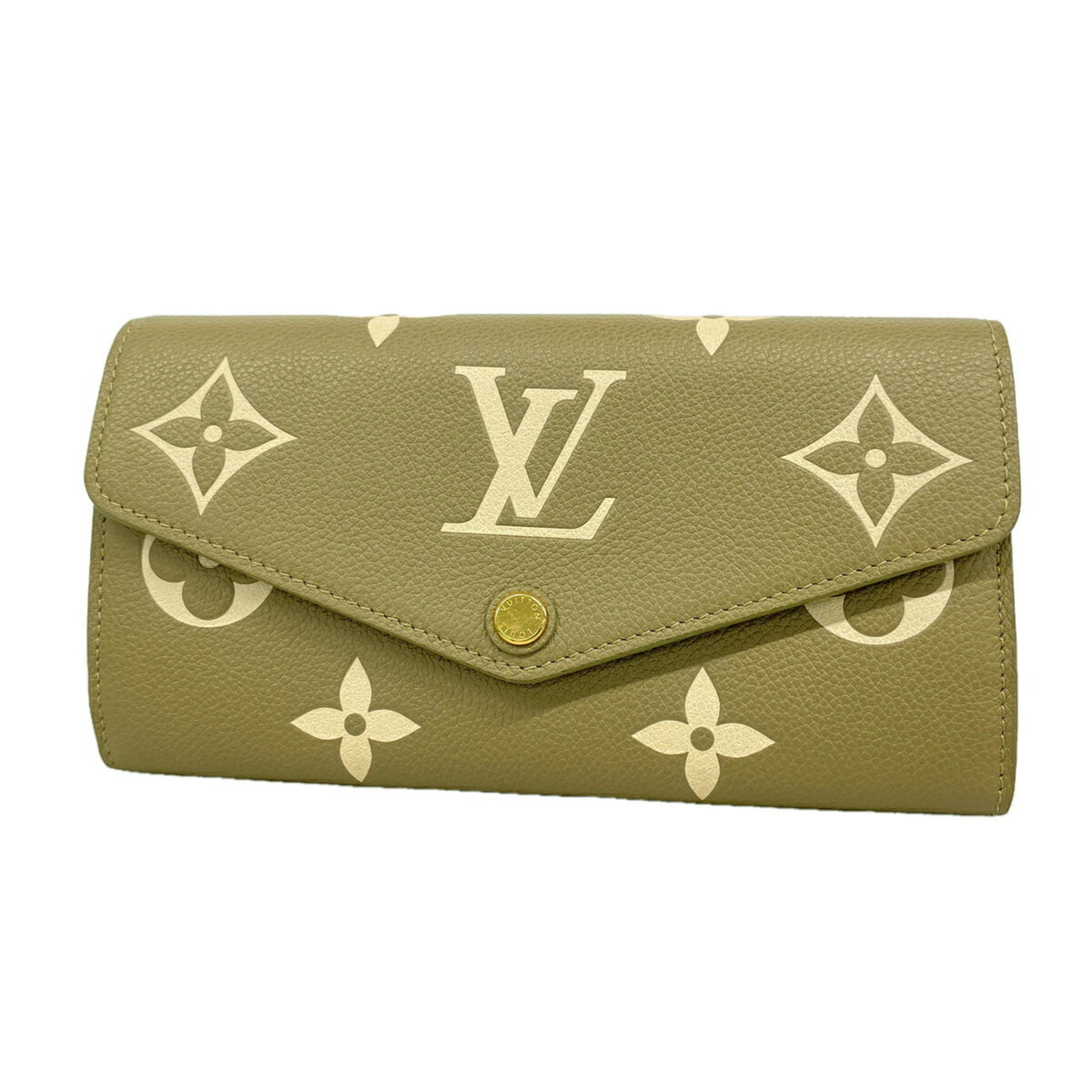 Louis Vuitton Beige Long Wallet (Bi-Fold) (Pre-Owned)
