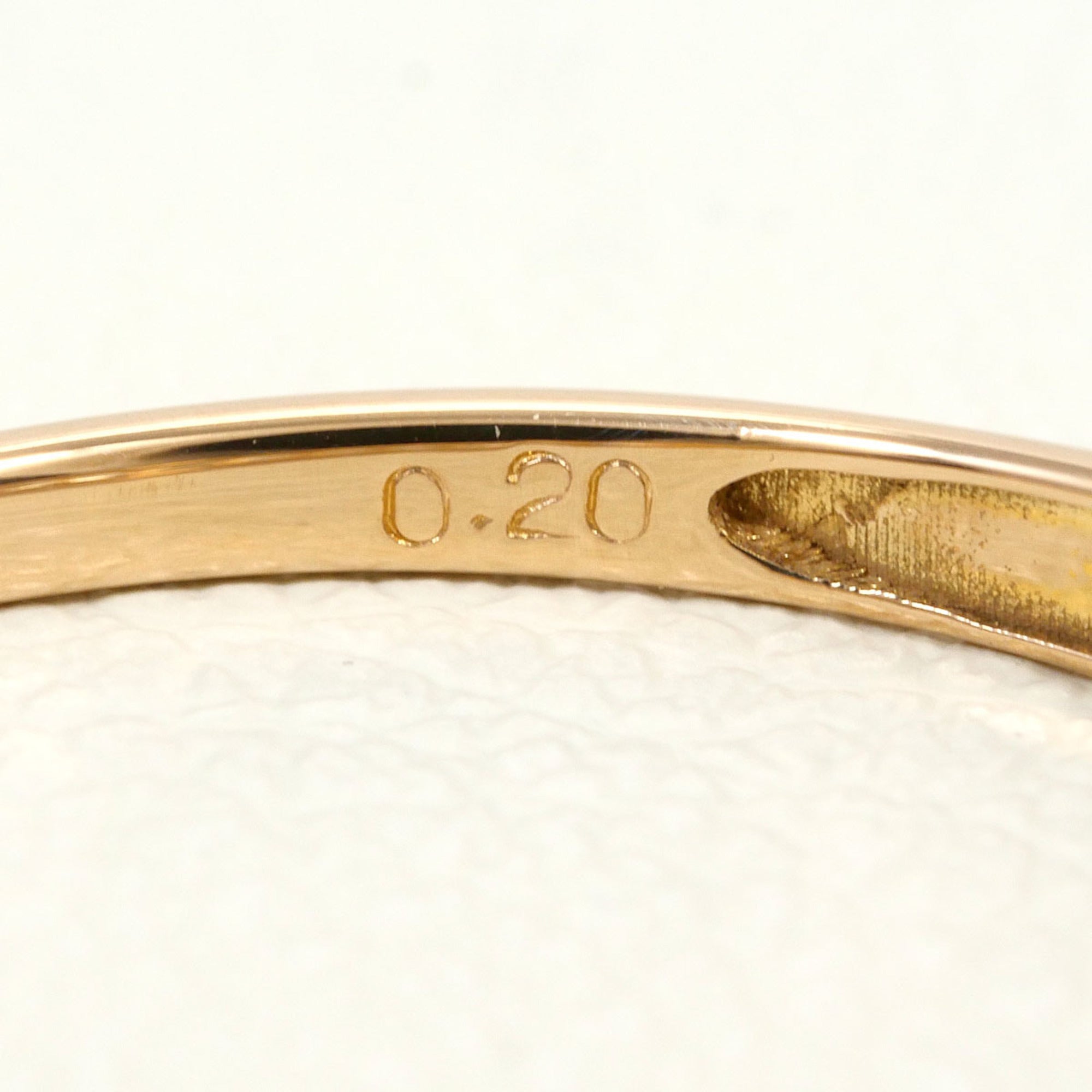 Unbranded Pink Gold Pink Gold (18K) Silver Band Ring (Pre-Owned)