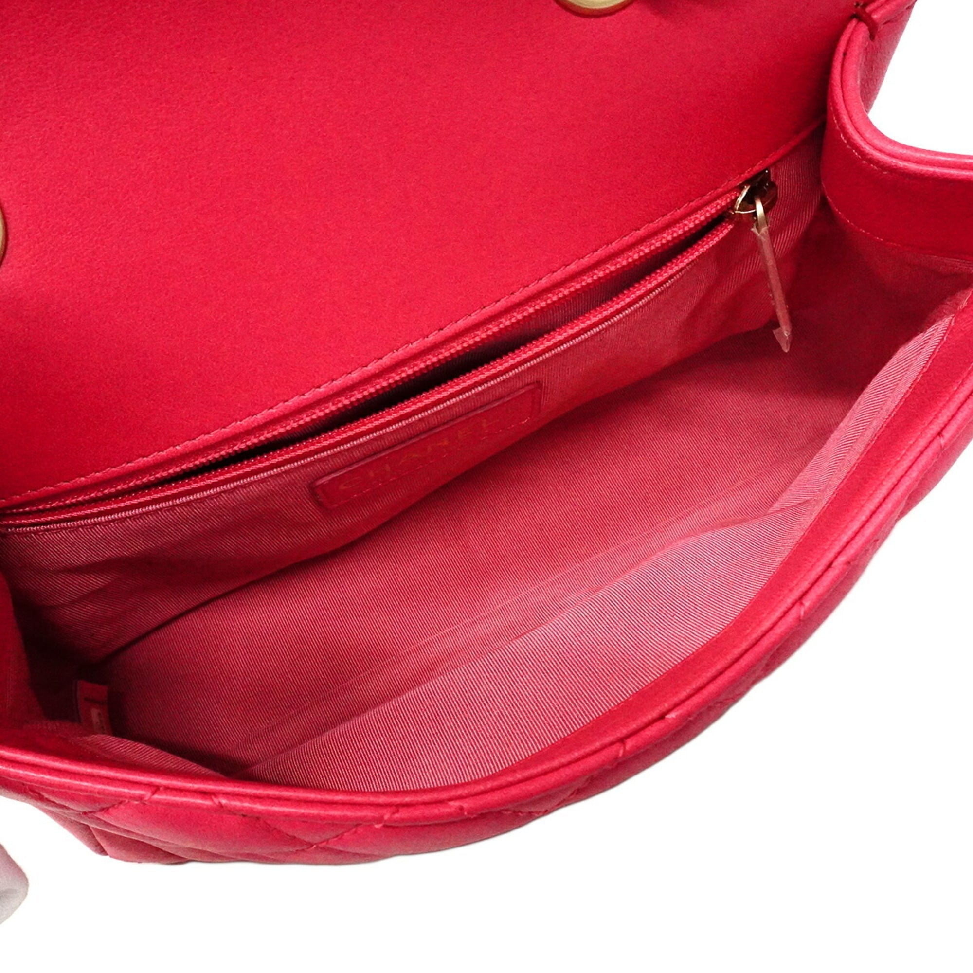 Chanel Pink Leather Shoulder Bag (Pre-Owned)