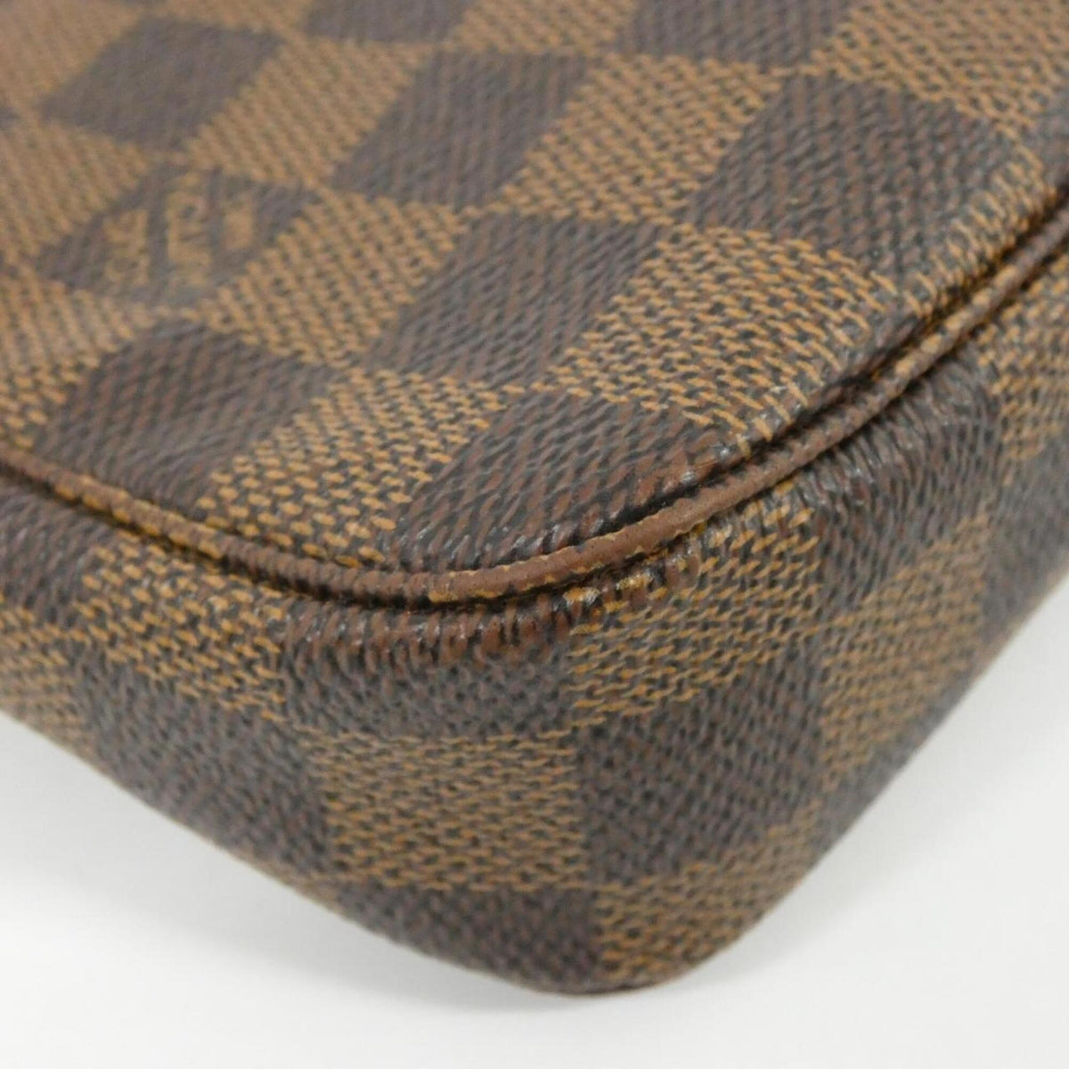 Louis Vuitton Damier Ebene Coated Canvas Pochette Pouch (Pre-Owned)
