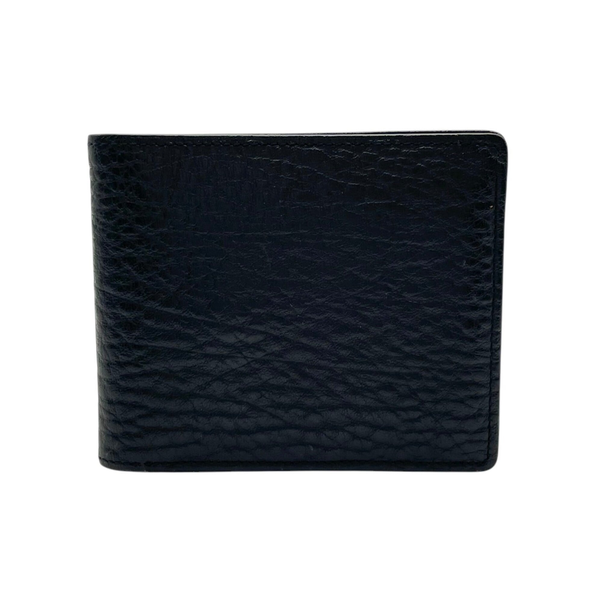 Burberry Black Leather Wallet (Bi-Fold) (Pre-Owned)
