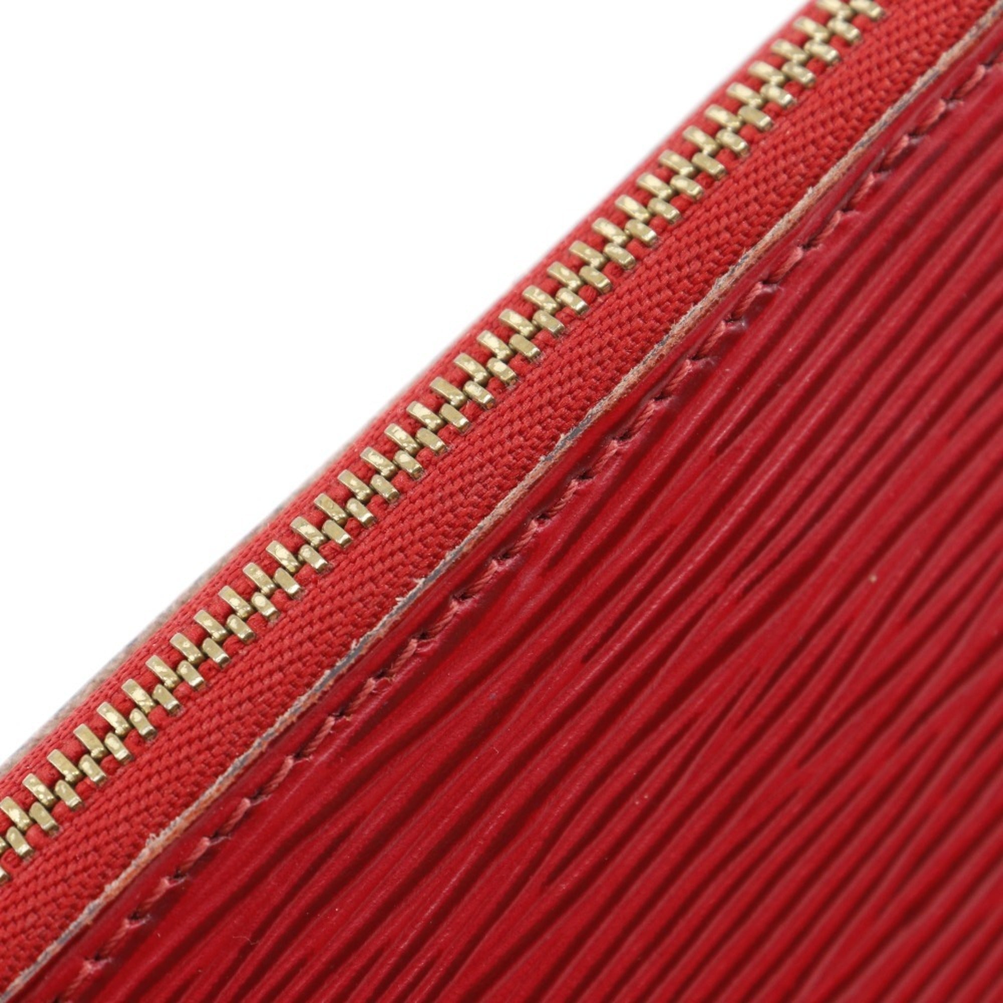 Louis Vuitton Castilian Red Red Color Epi Leather Pochette Pouch (Pre-Owned)