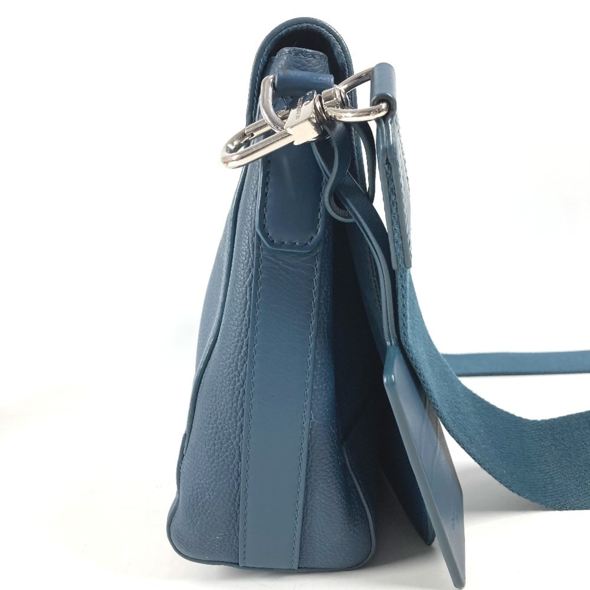 Louis Vuitton Navy Leather Shoulder Bag (Pre-Owned)