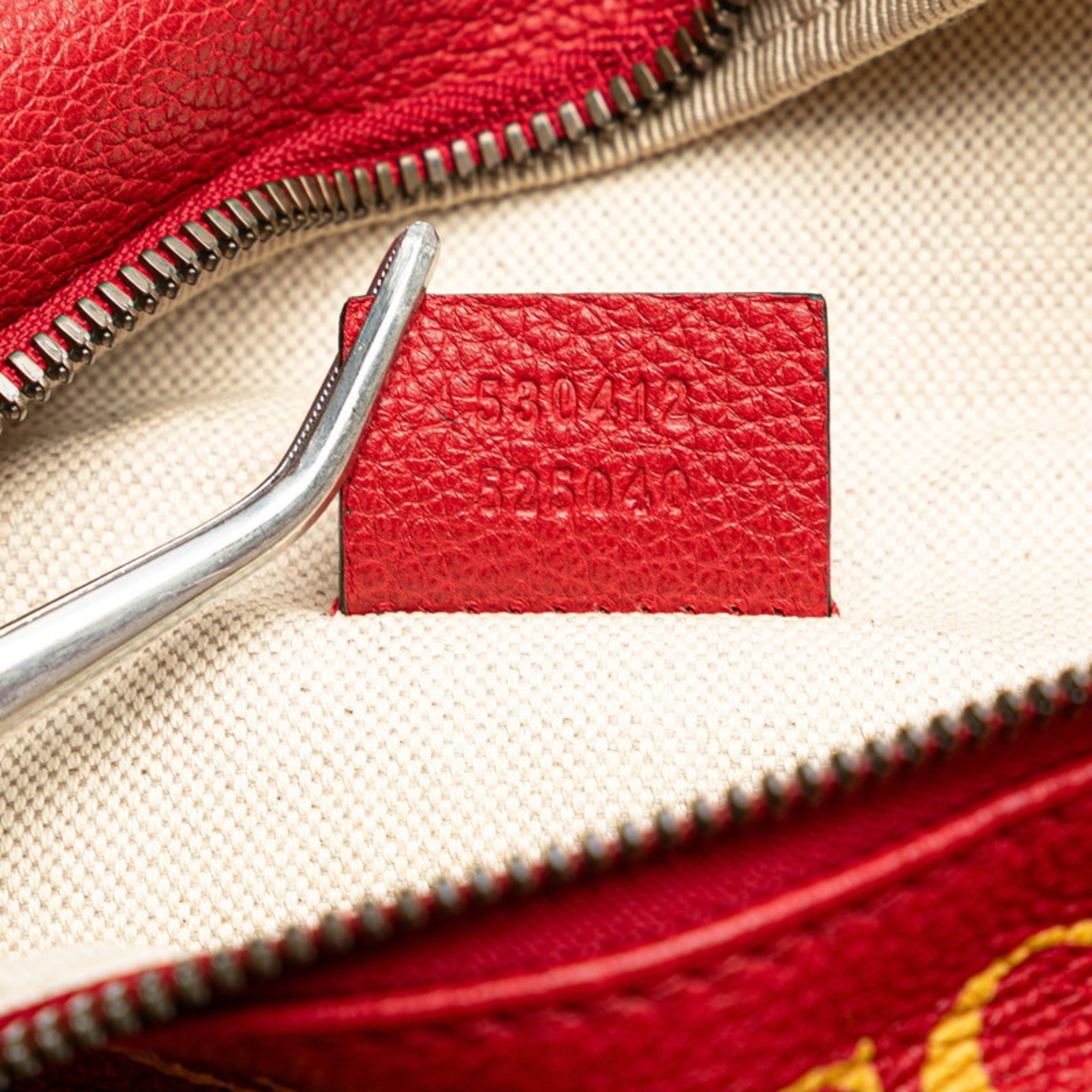 Gucci Sherry Line Red Color Leather Fanny Pack (Pre-Owned)