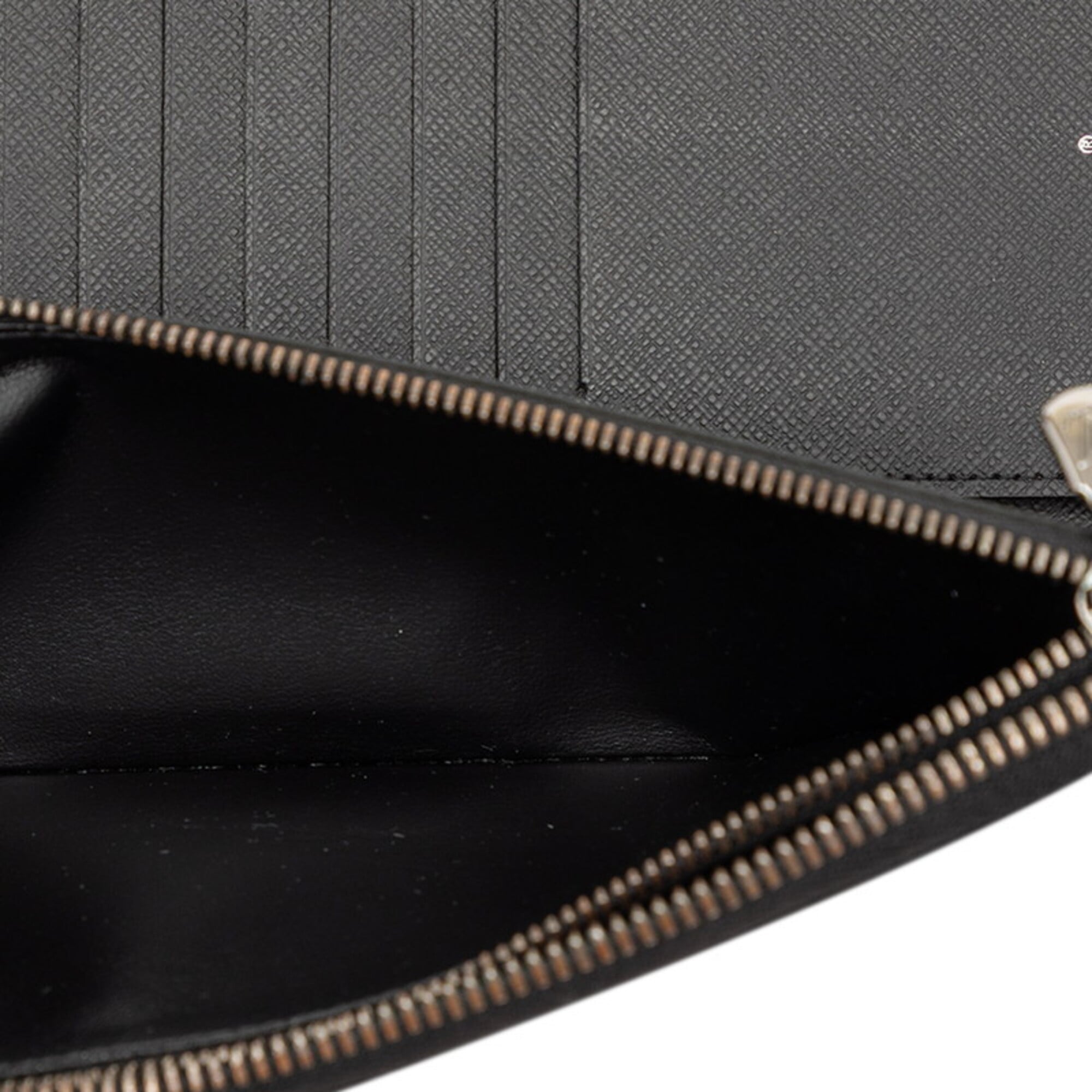 Louis Vuitton Black Pvc Leather Long Wallet (Bi-Fold) (Pre-Owned)