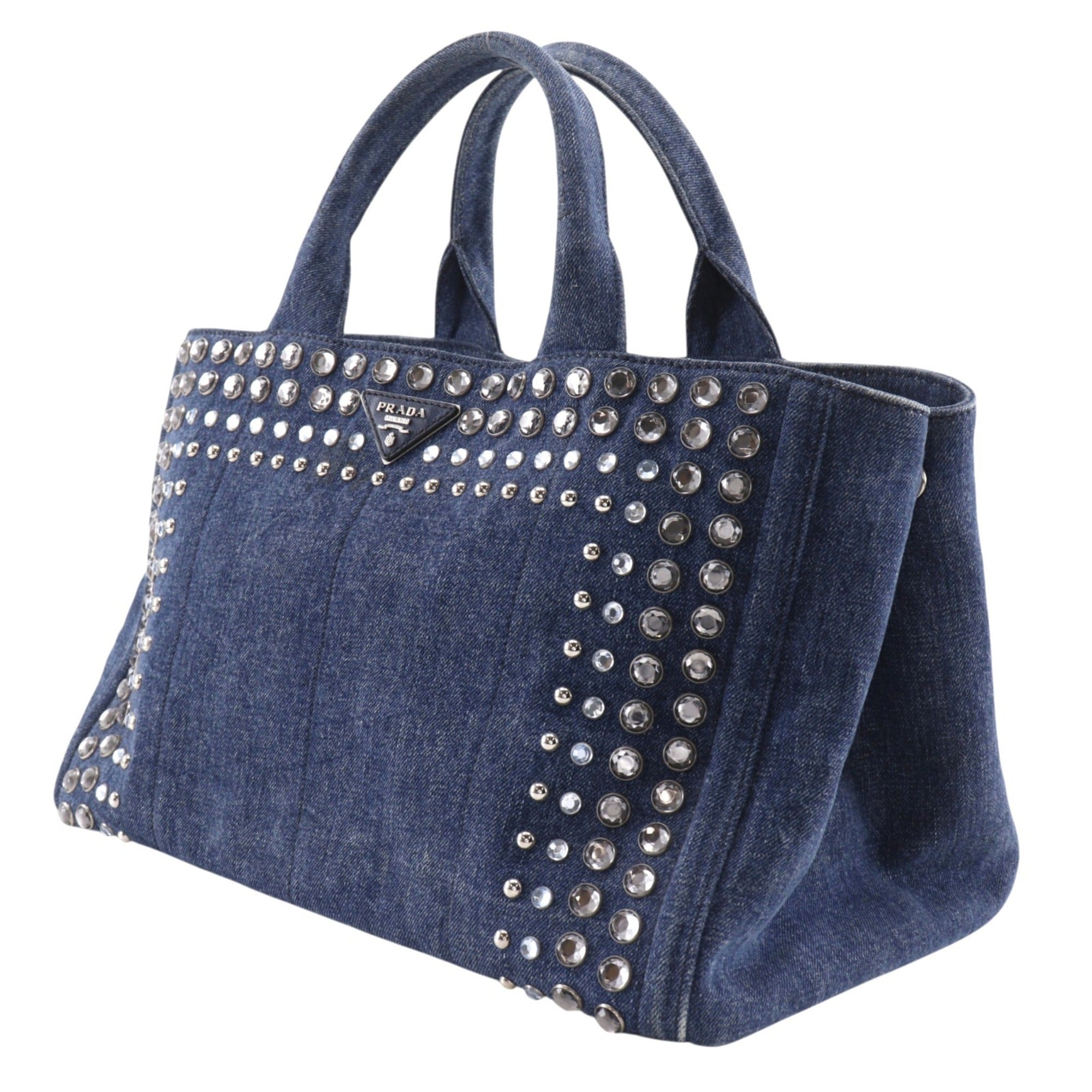 Prada Blue Denim Handbag (Pre-Owned)