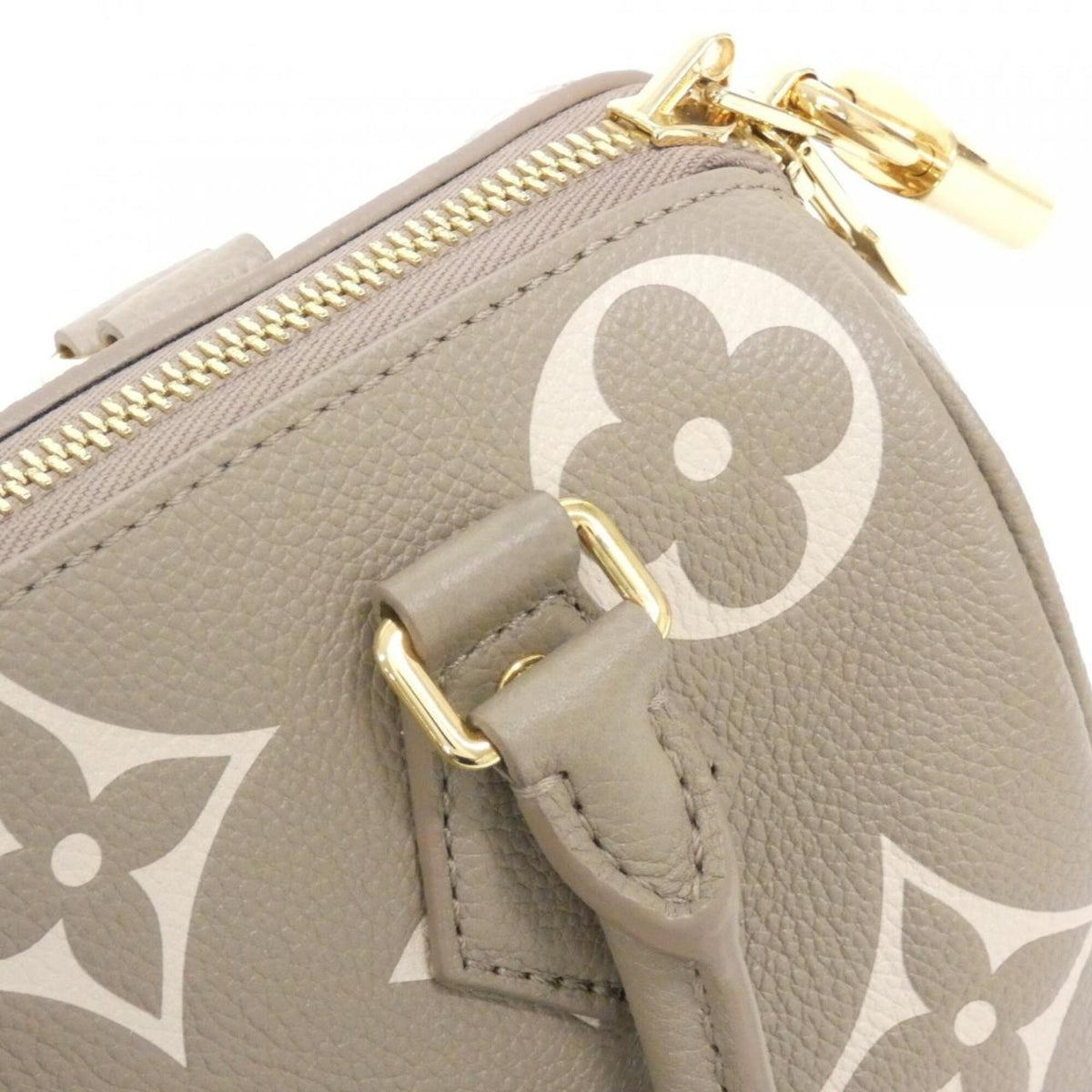 Louis Vuitton Monogram Empreinte Tourterelle Leather Boston Bag (Pre-Owned)