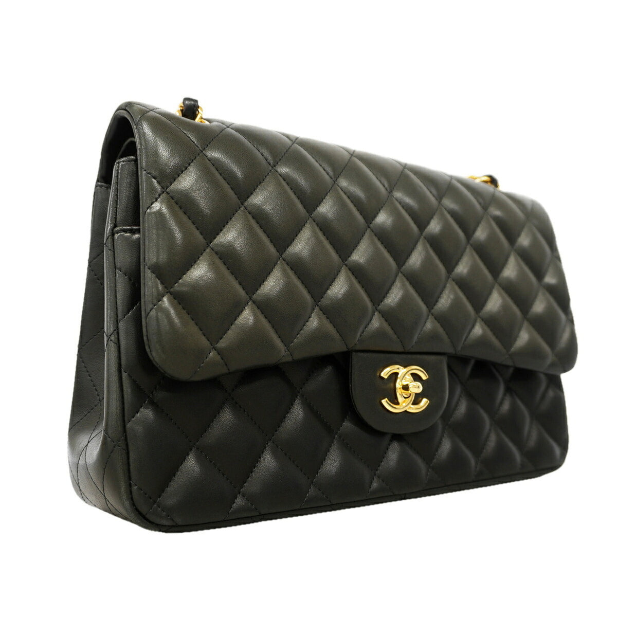 Chanel Black Leather Shoulder Bag (Pre-Owned)