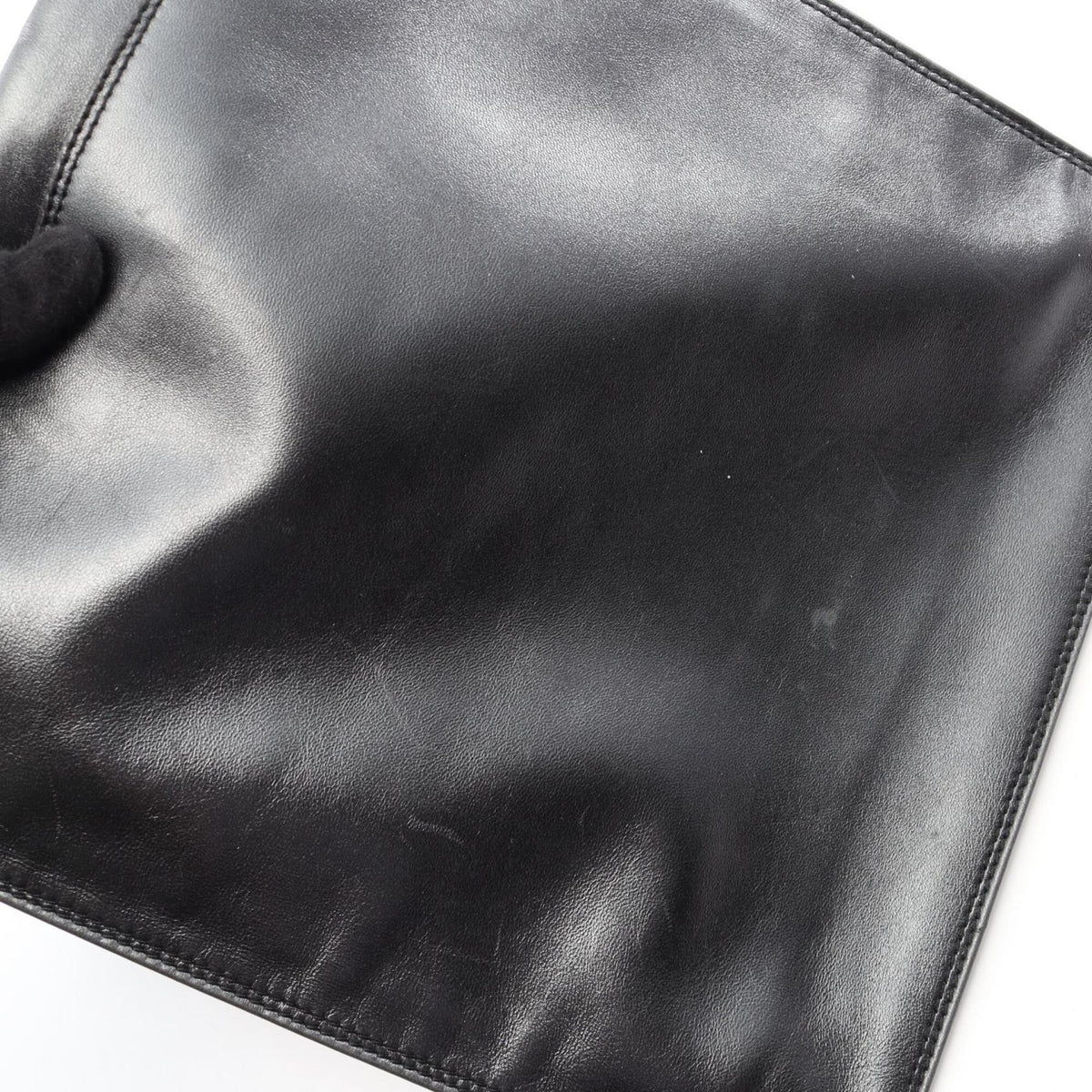 Chanel Black Leather Handbag Shoulder Bag (Pre-Owned)